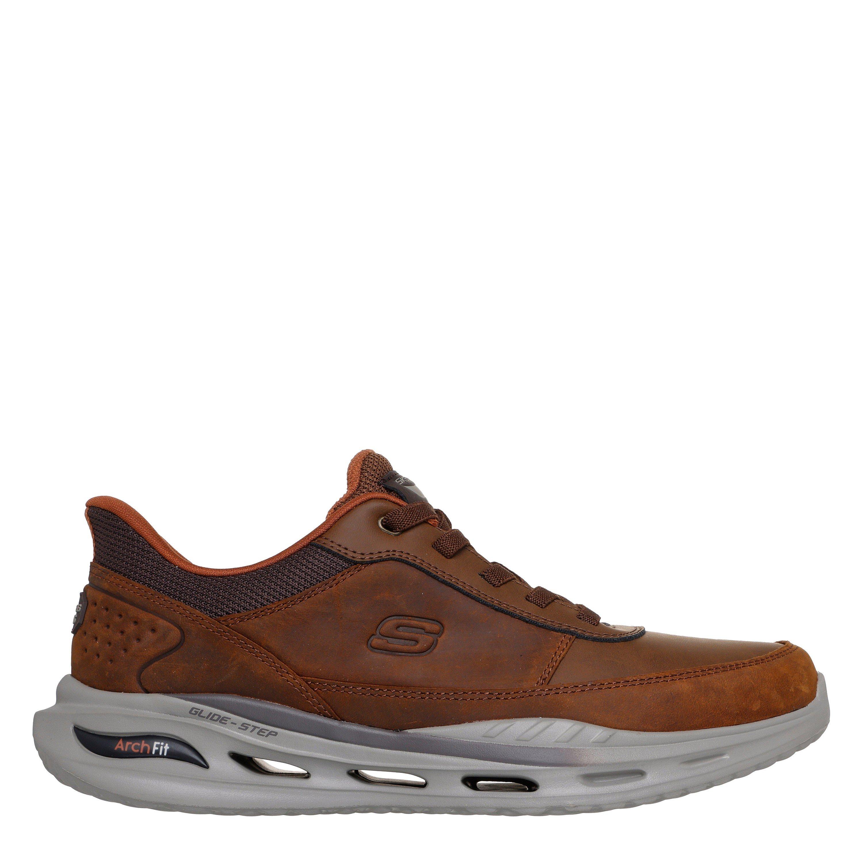 Châtaigne - Skechers - Men's Orvan Slip-Ins Arch Fit Low-Top Trainers - 1