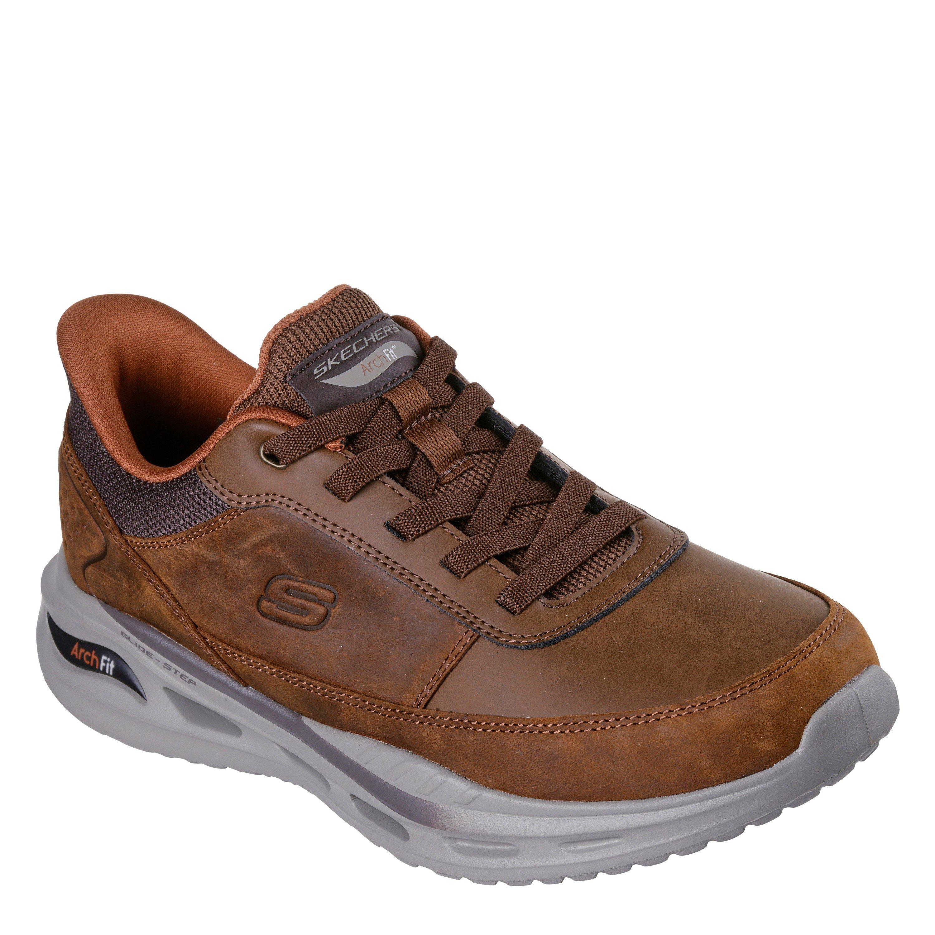 Châtaigne - Skechers - Men's Orvan Slip-Ins Arch Fit Low-Top Trainers - 3
