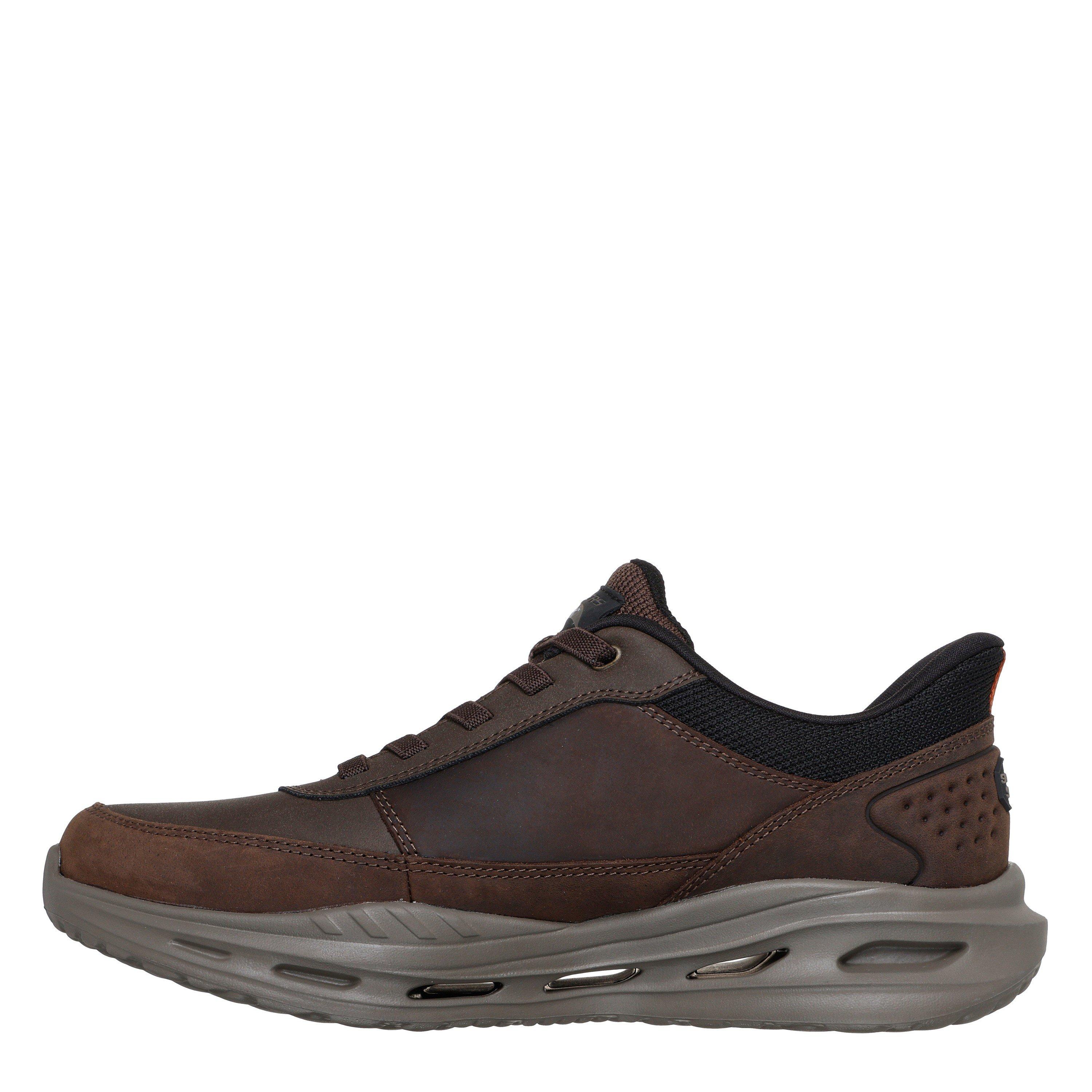 Chocolate - Skechers - Men's Orvan Slip-Ins Arch Fit Low-Top Trainers - 2