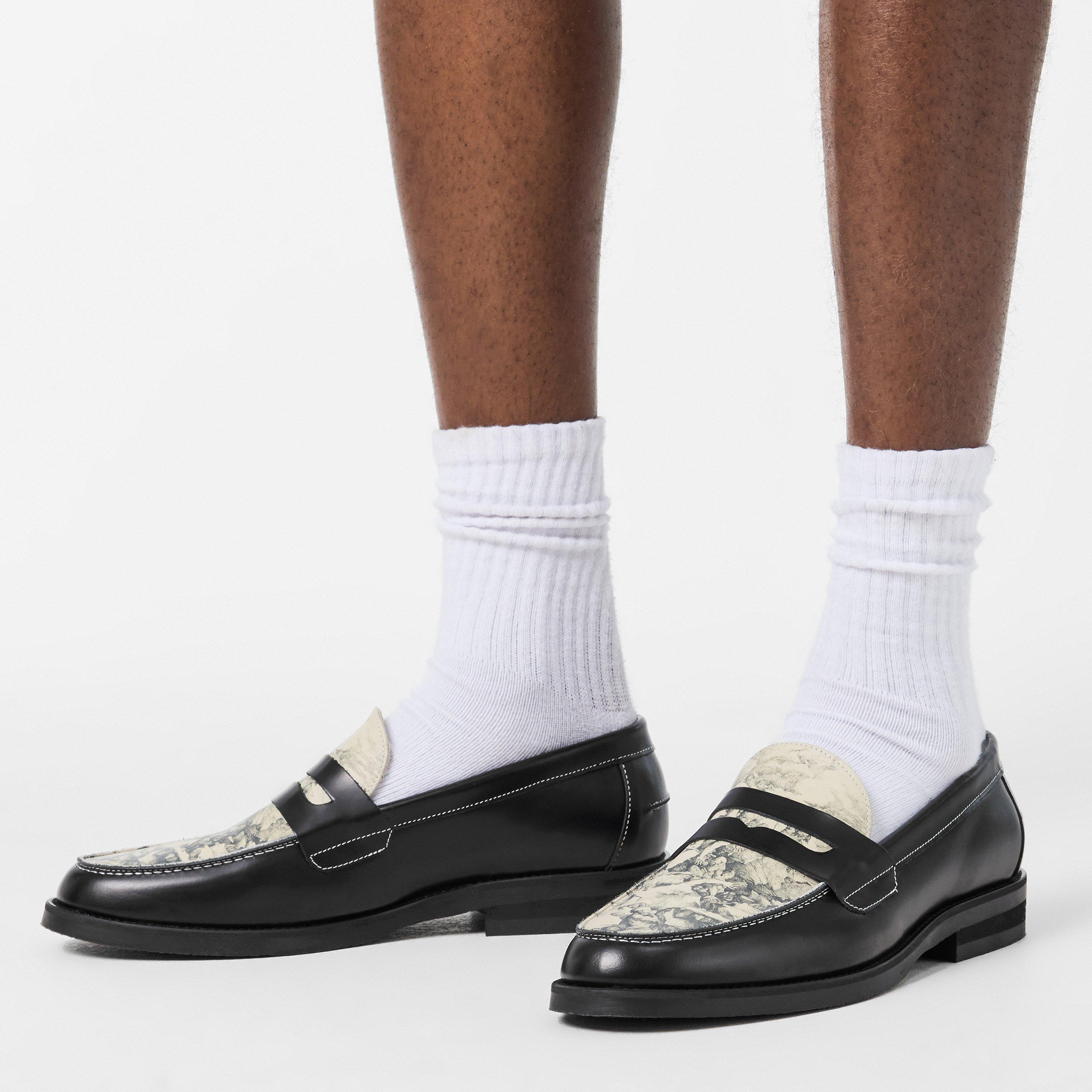 Black/White - Duke and Dexter - Men's Loafers - 3