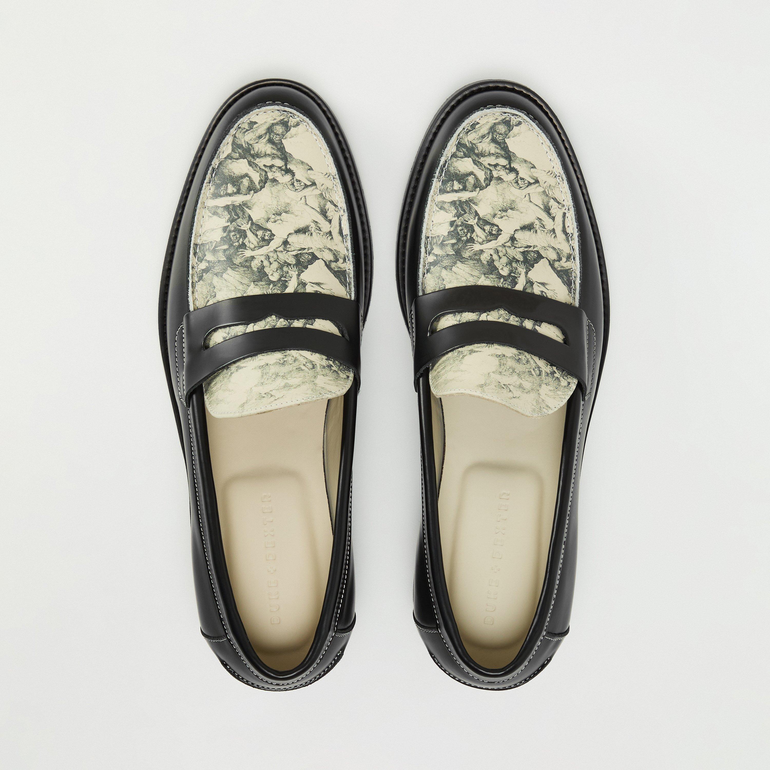 Black/White - Duke and Dexter - Men's Loafers - 5