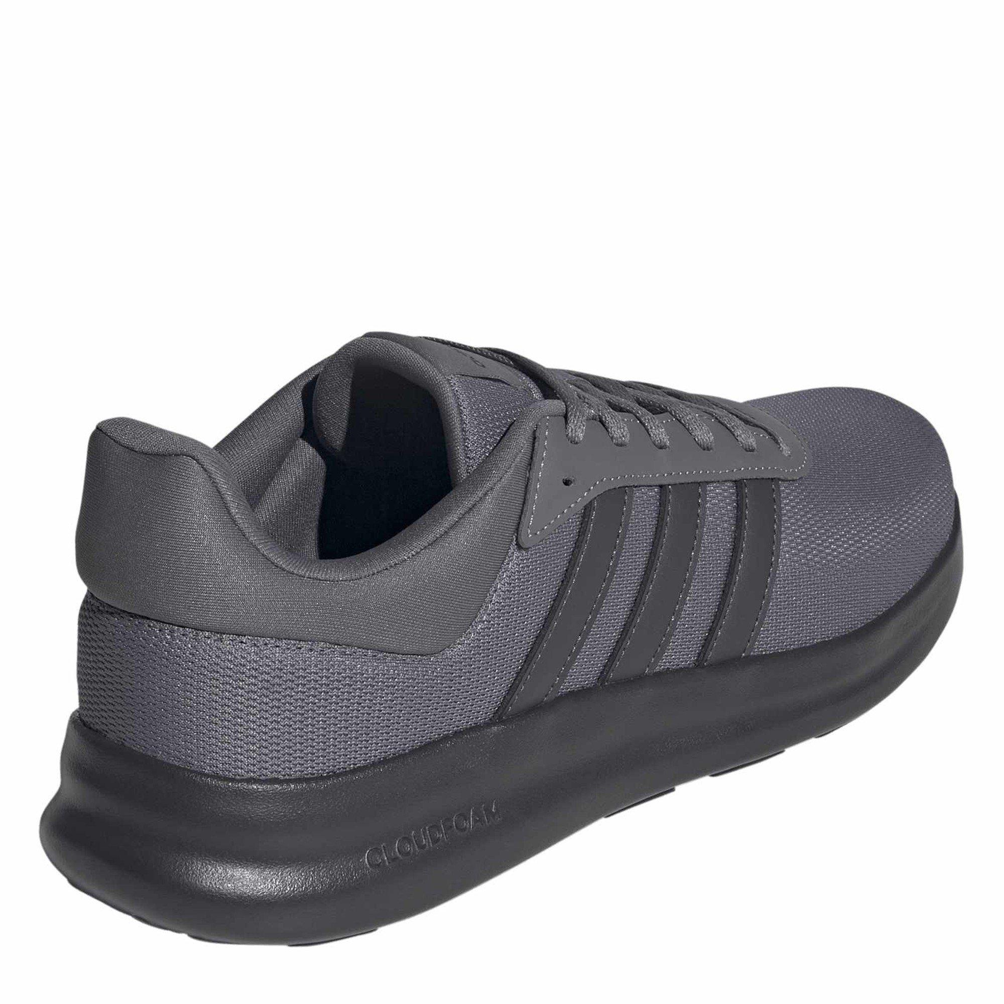 Grey/Carbon - adidas - Lite Racer 4.0 Mens Shoes - 4