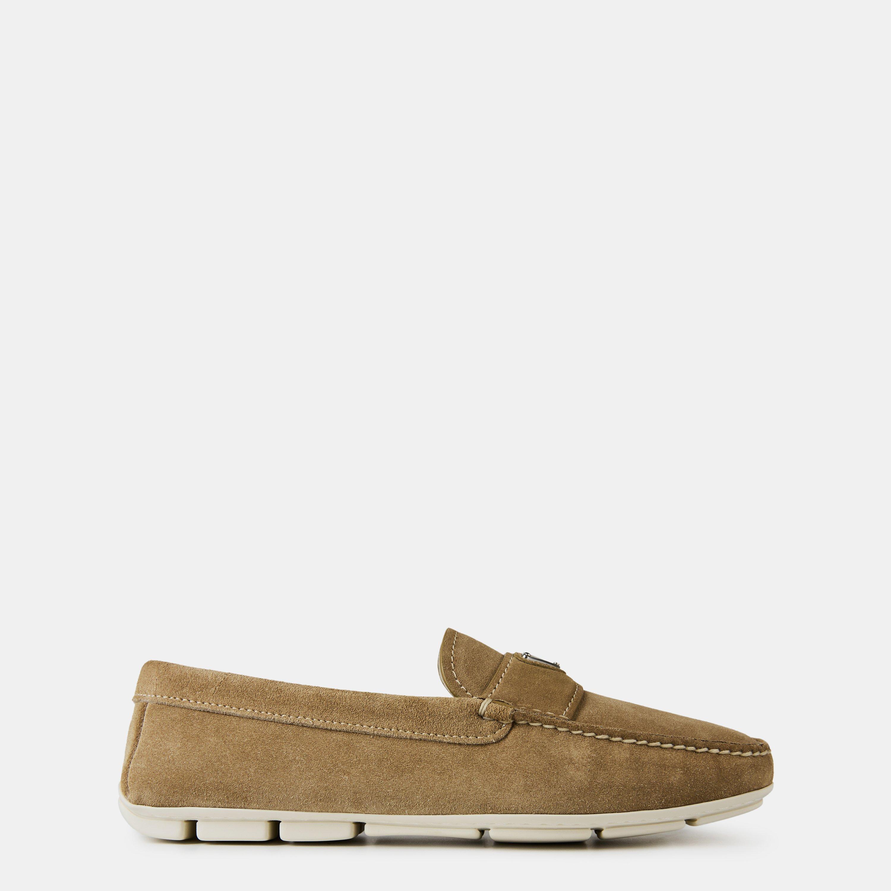 Prada Suede Driving Loafers
