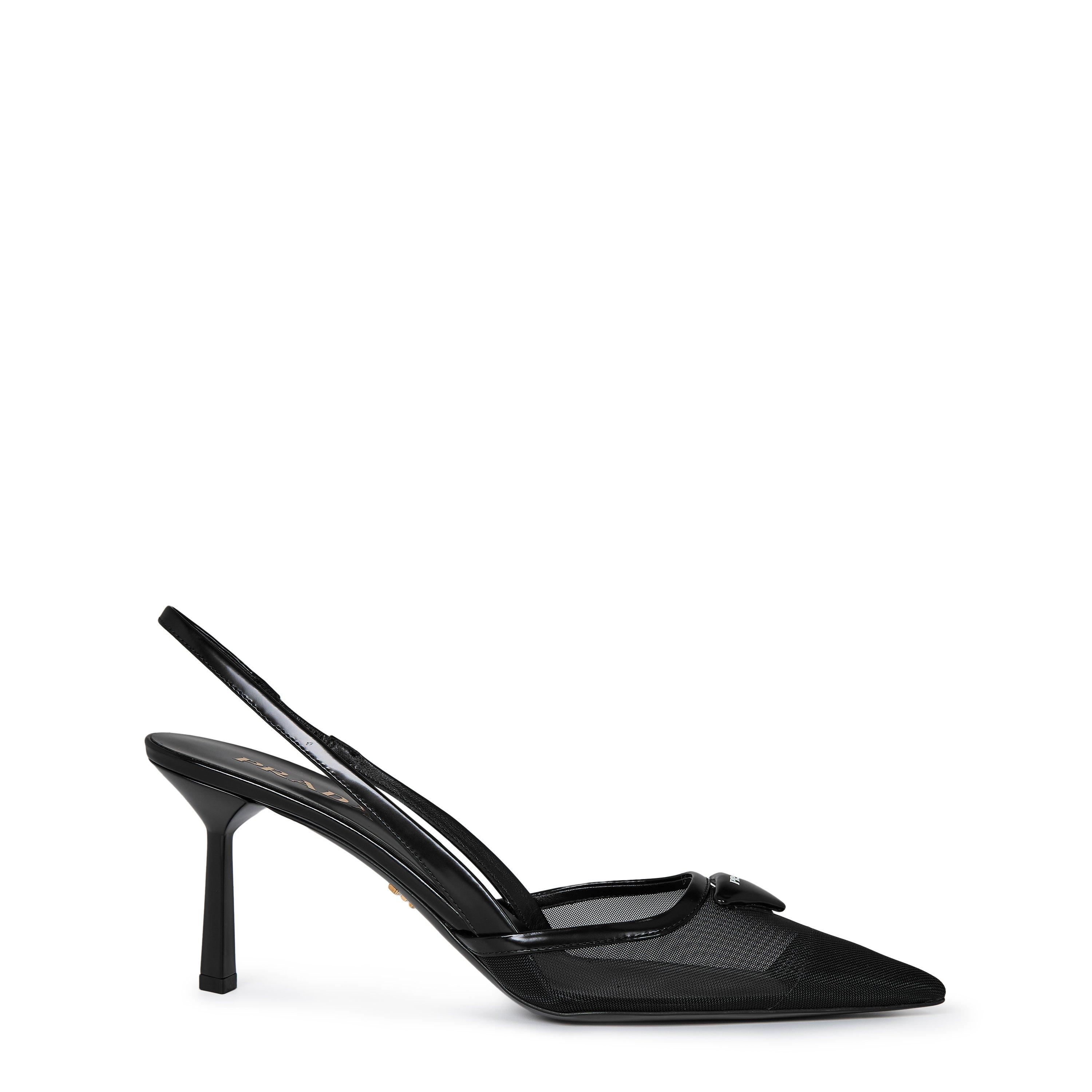 Prada Mesh Slingbacks - Nero - Size 6 (39)
