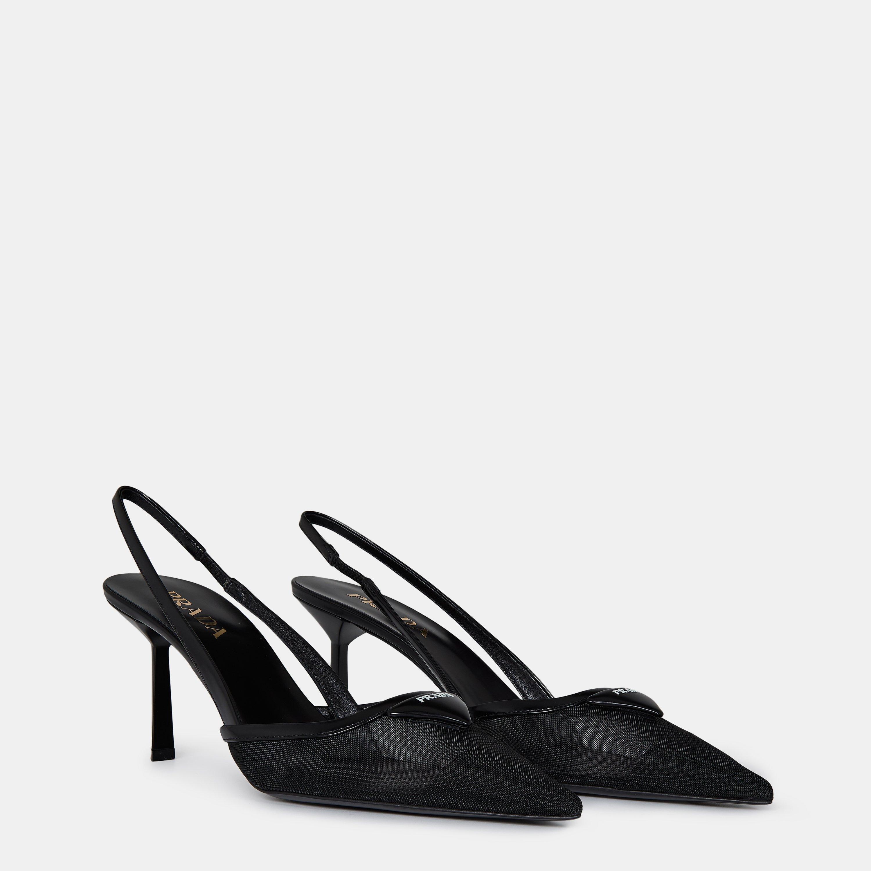 Nero - Prada - Mesh Slingbacks - 4