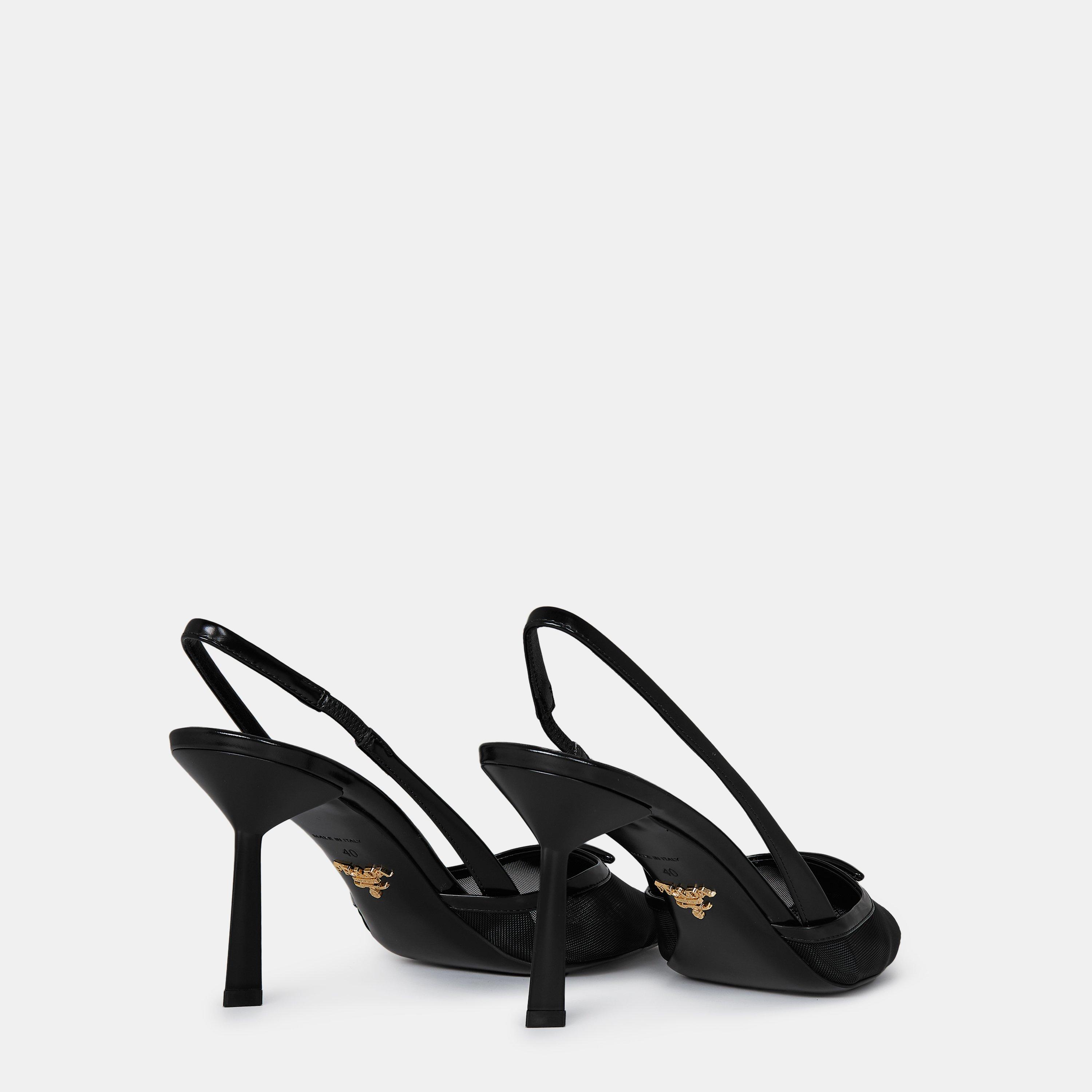 Nero - Prada - Mesh Slingbacks - 5