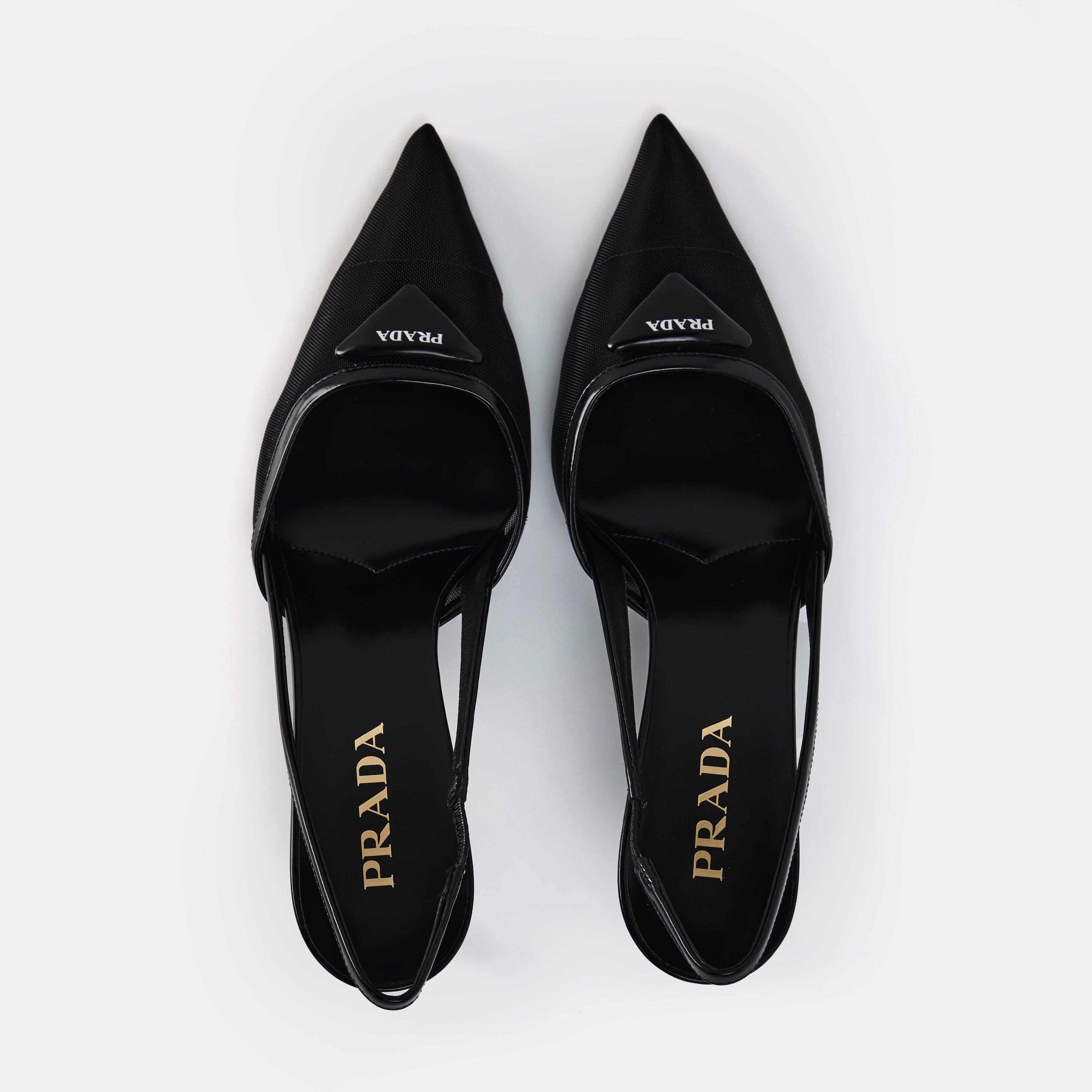 Nero - Prada - Mesh Slingbacks - 6