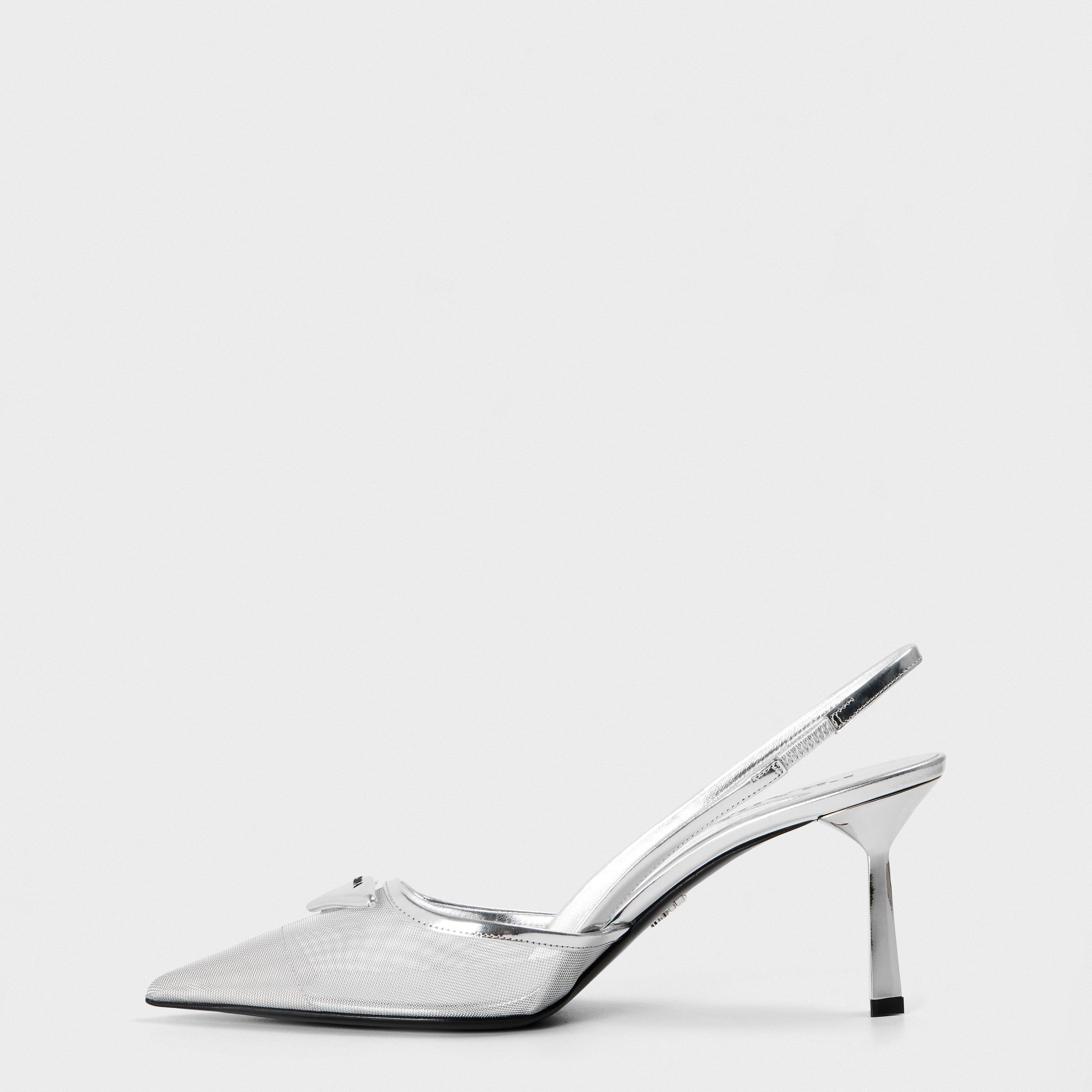 Argento - Prada - Mesh Slingbacks - 2