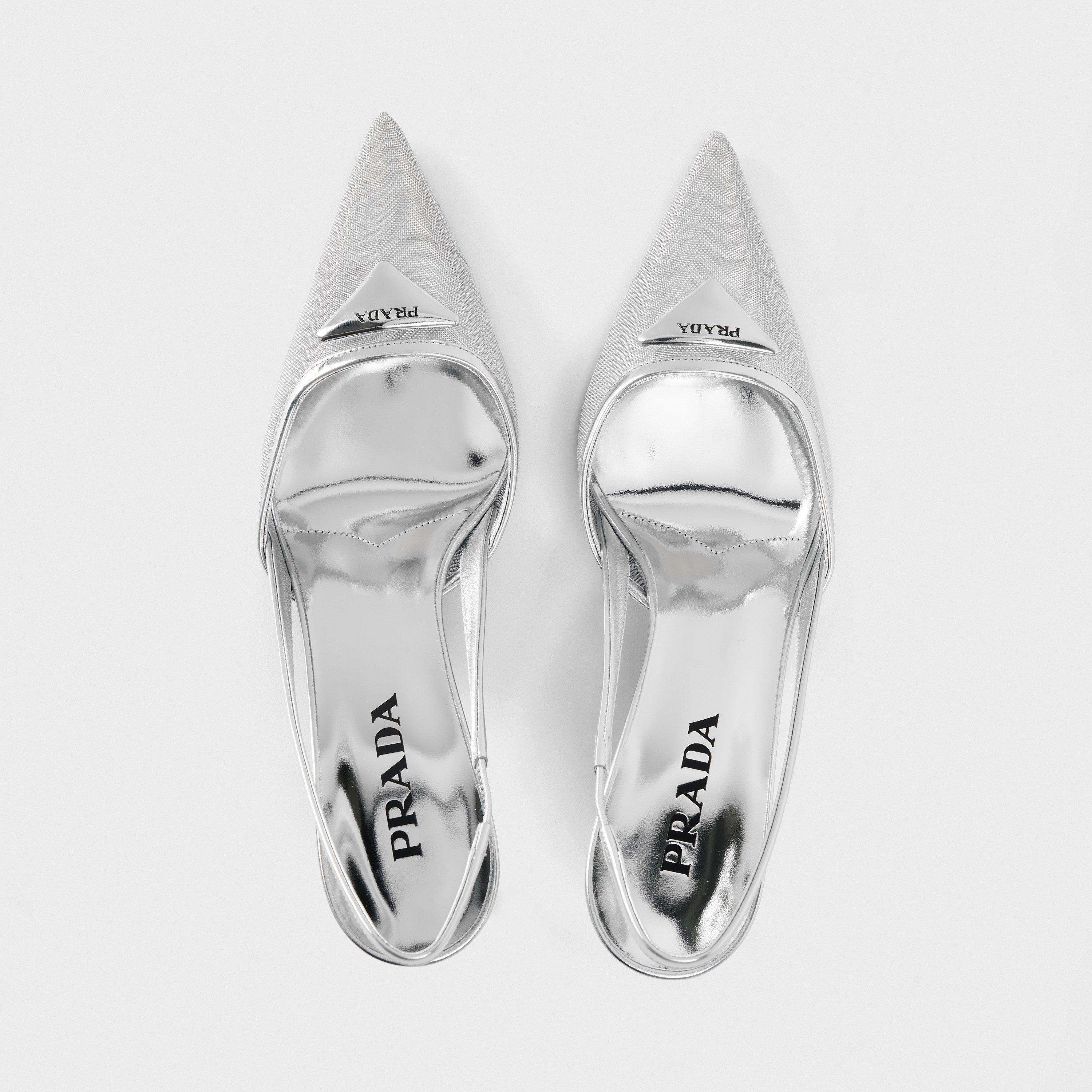 Argento - Prada - Mesh Slingbacks - 5