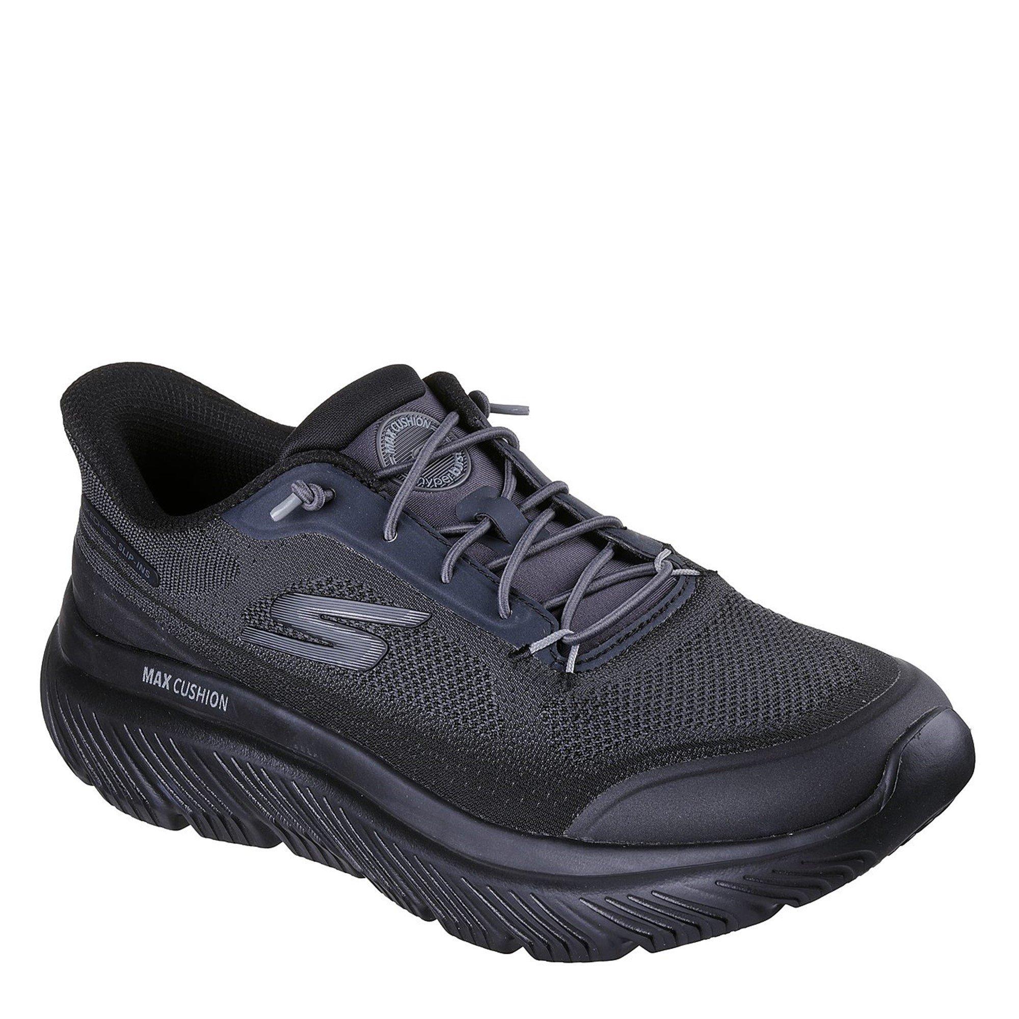 Preto - Skechers - Go Walk Max Cushioning Hyper Slip On Trainers Mens - 1