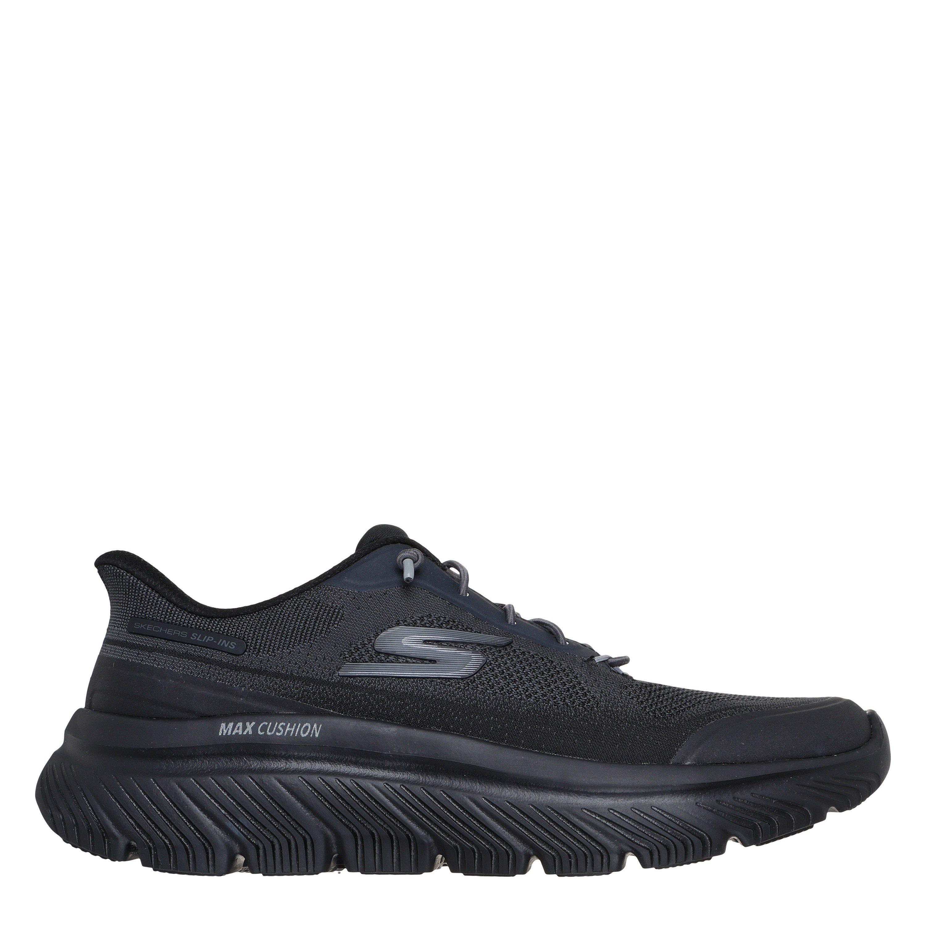 Skechers Men's Go Walk Max Cushioning Hyper Slip On Trainers - Black - 10 (45)