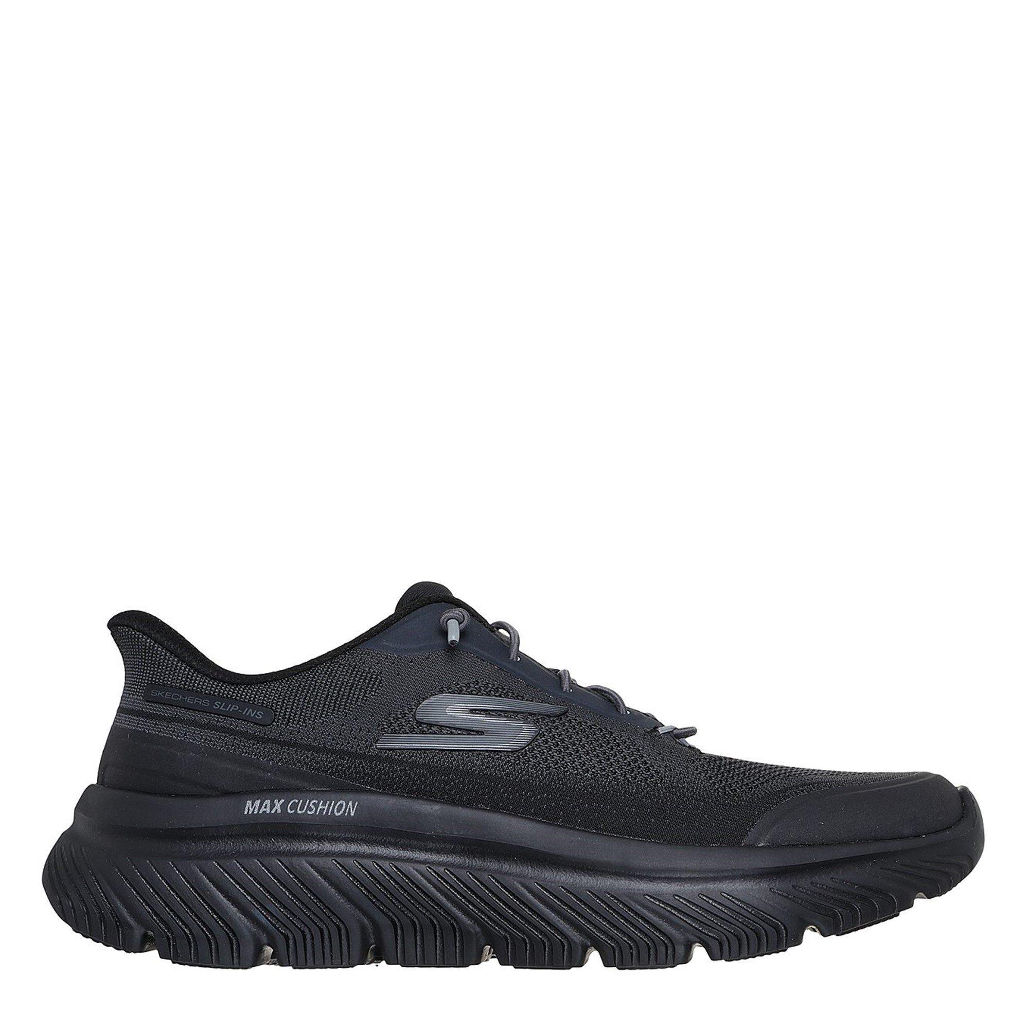 Preto - Skechers - Go Walk Max Cushioning Hyper Slip On Trainers Mens - 3