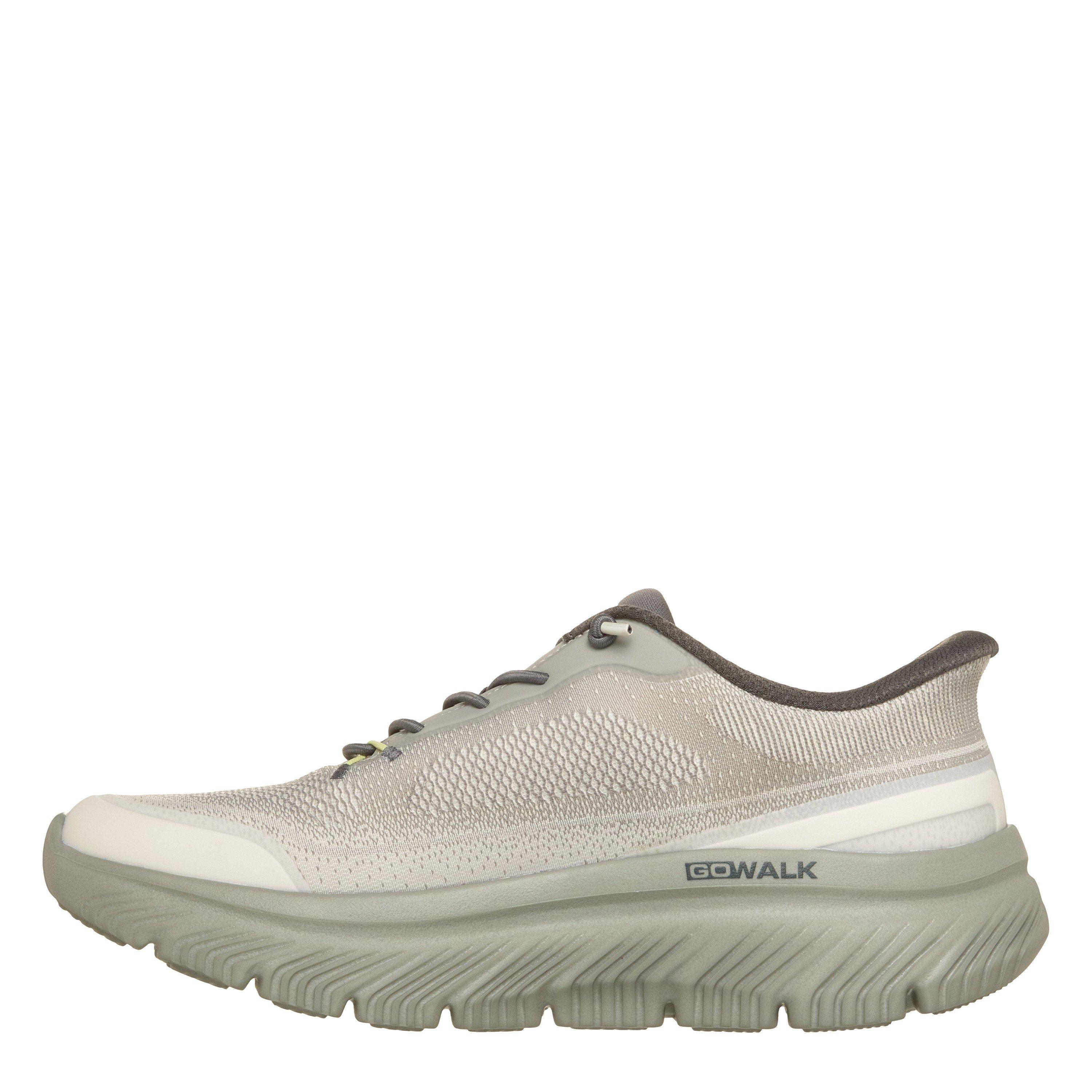 Charcoal/Lime - Skechers - Go Walk Max Cushioning Hyper Slip On Trainers Mens - 2