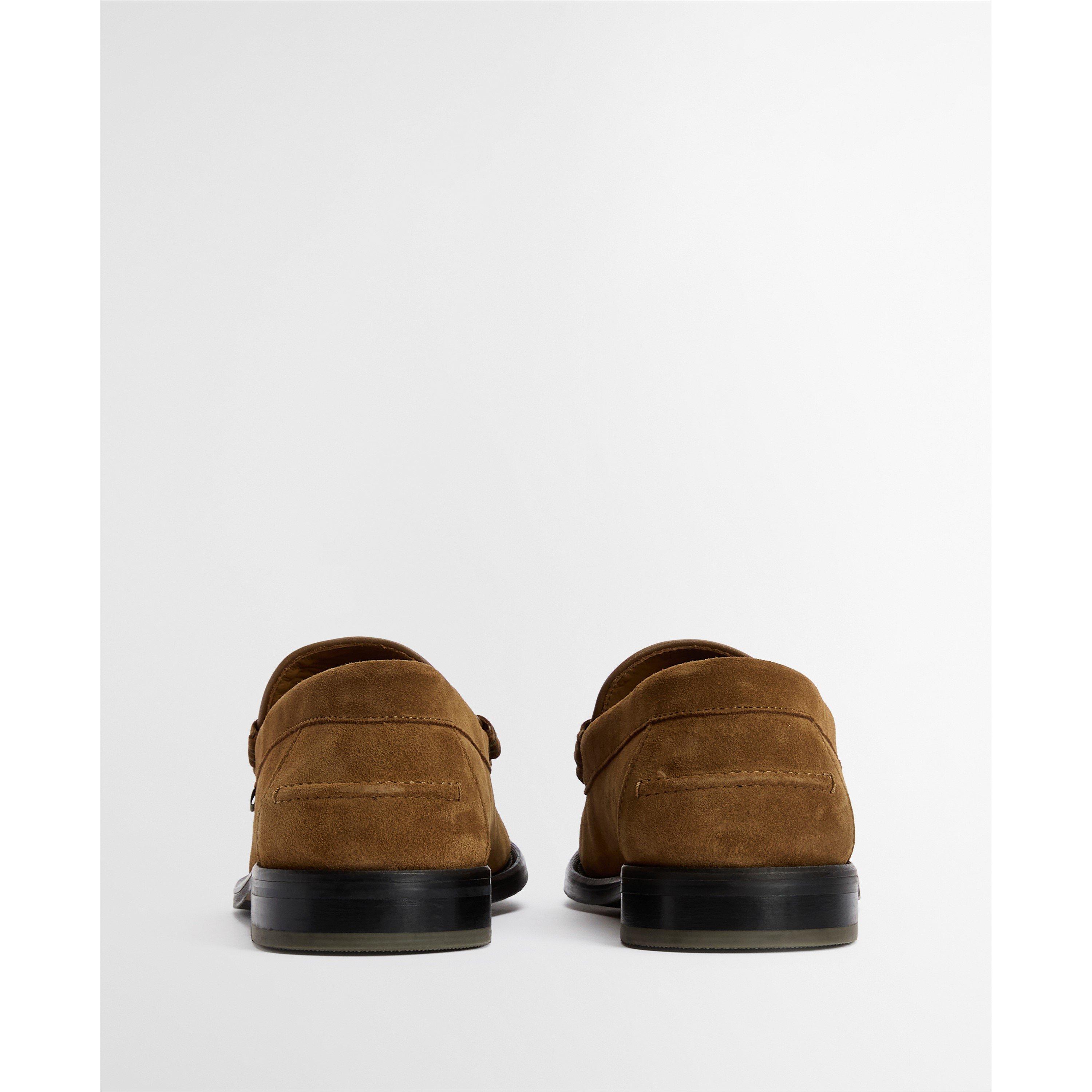 BR19 Brown Sde - Barbour - Mens Linford Loafer - 3