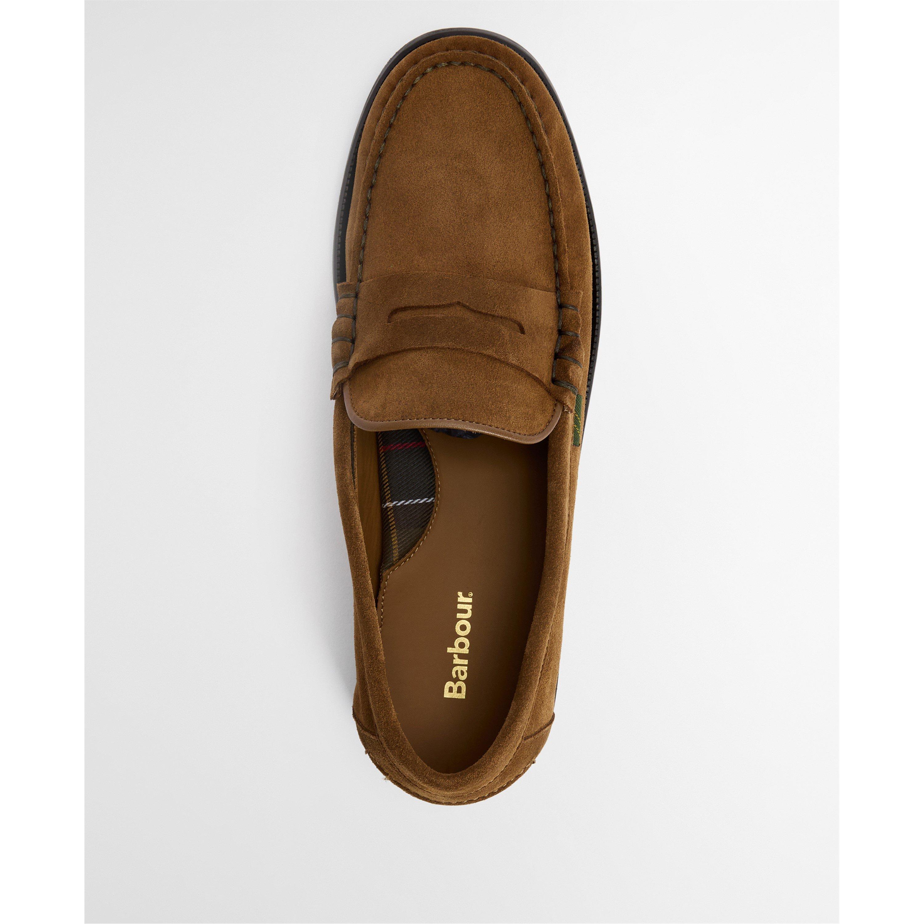 BR19 Brown Sde - Barbour - Mens Linford Loafer - 5