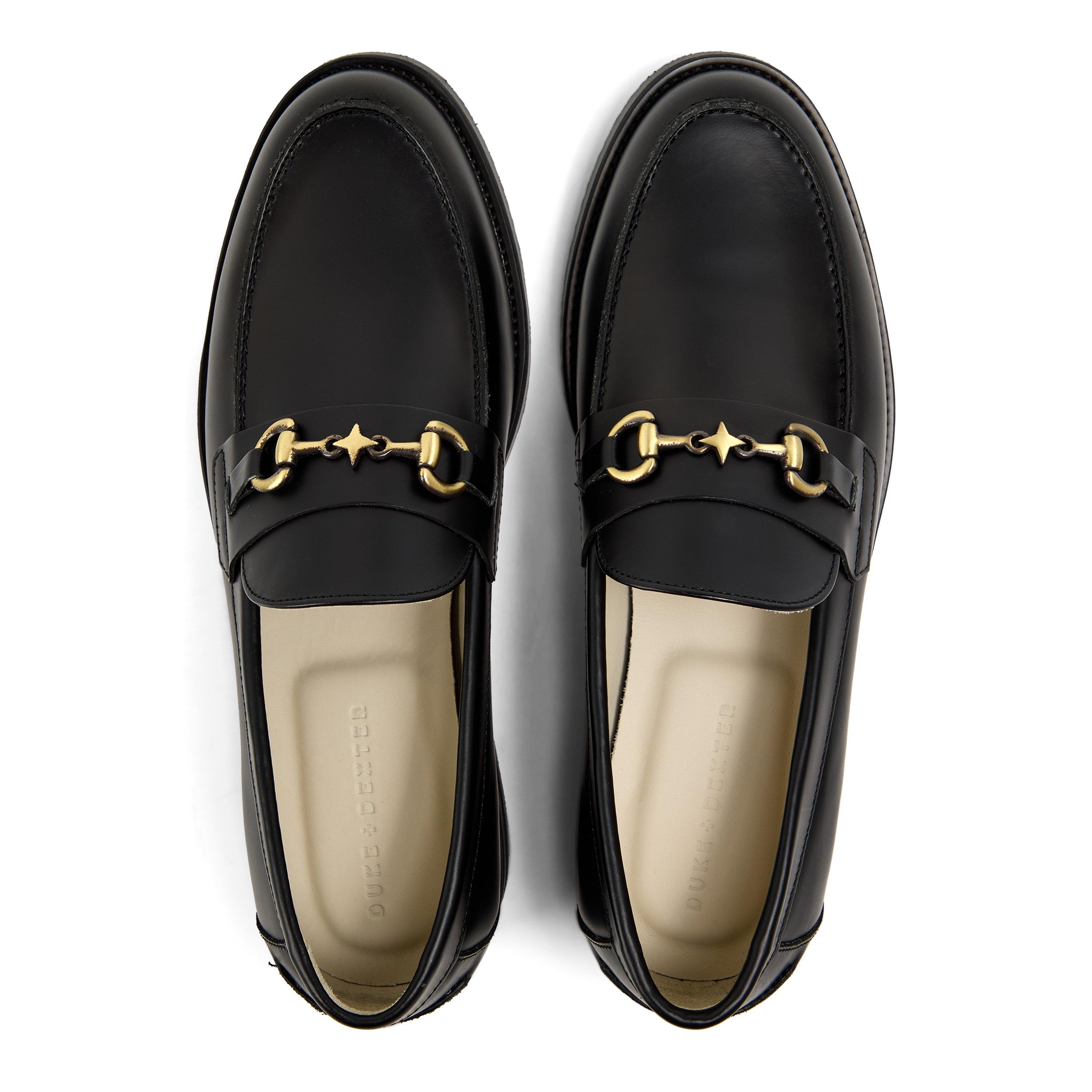 Black - Duke and Dexter - Men's Star Bit Loafers - 4