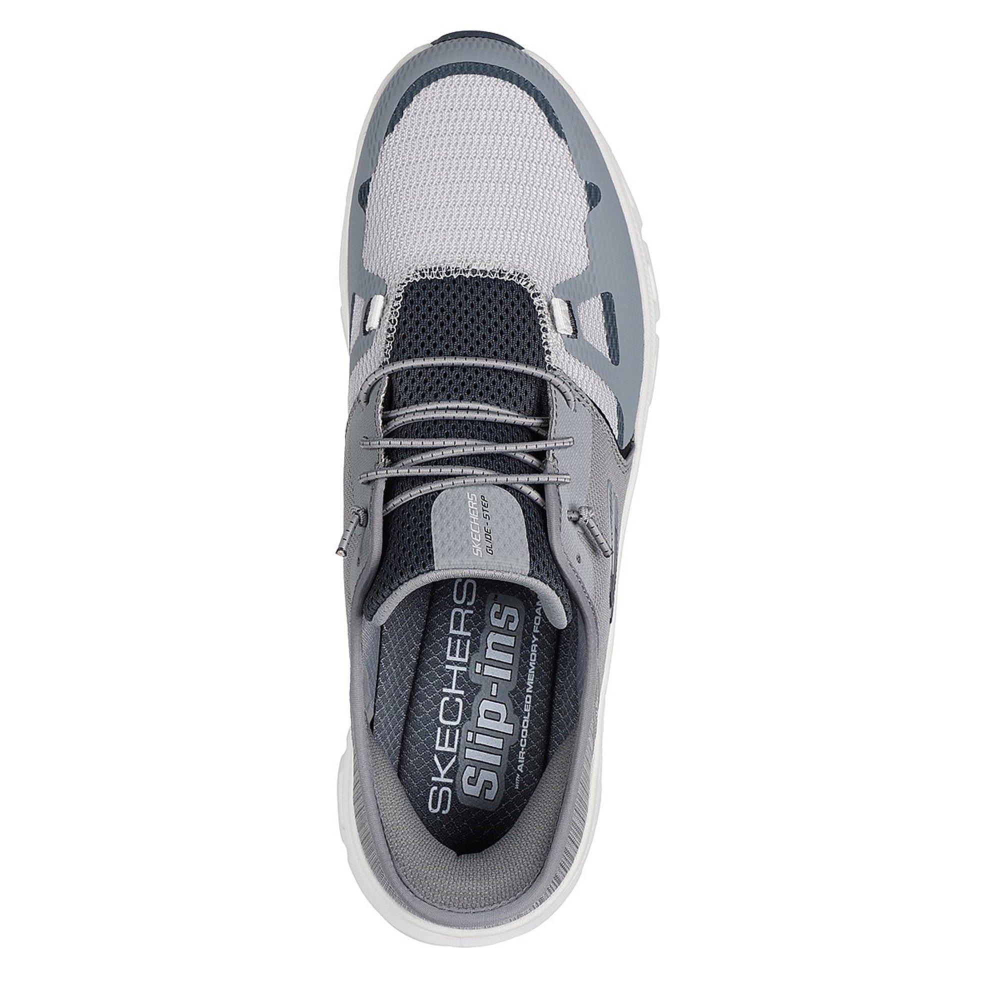 Grey/Charc - Skechers - Glide-Step Pro Slip On Runners Mens - 5
