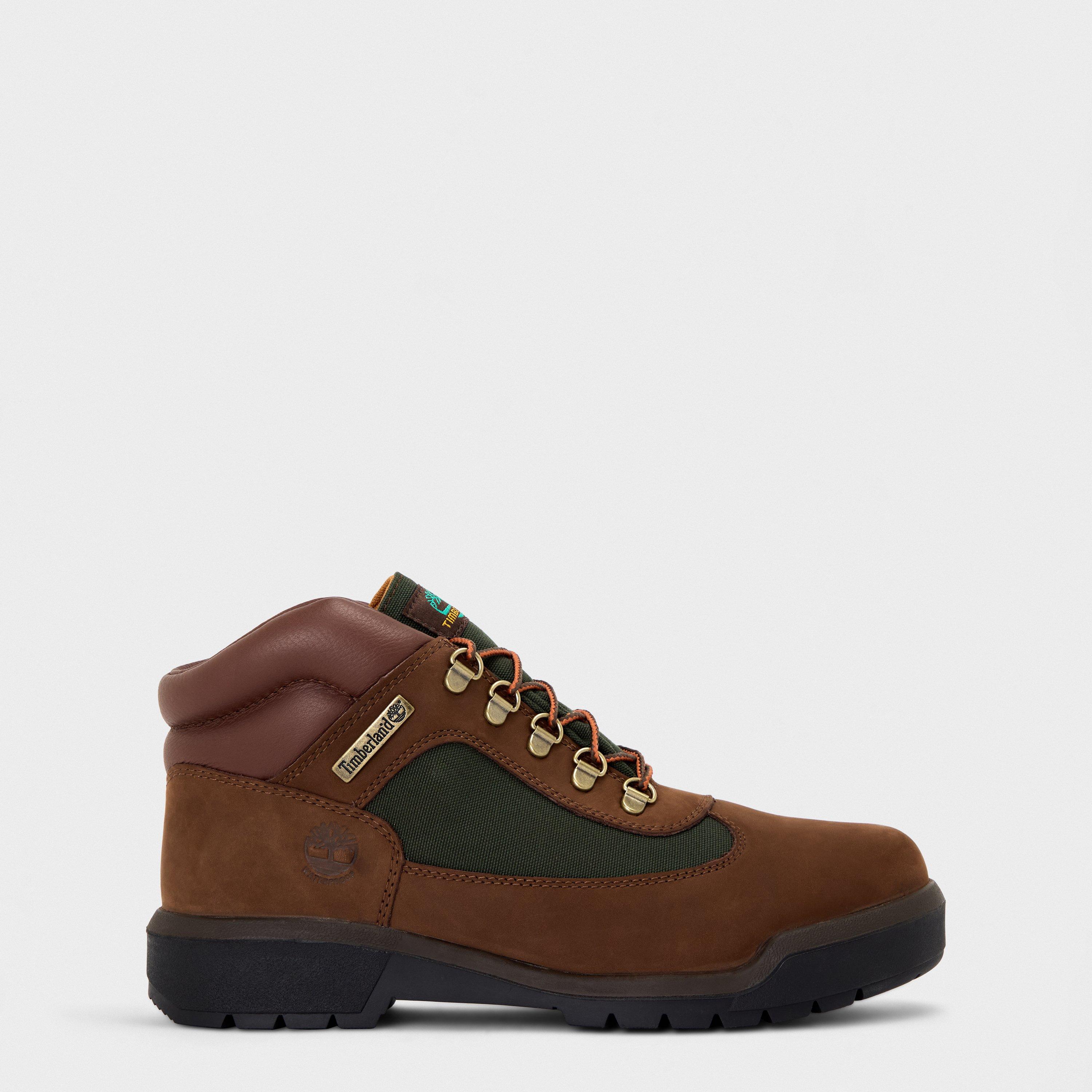 Chocolate - Timberland - Men's Mid Lace-Up Waterproof Hiker Rugged Boots - 1