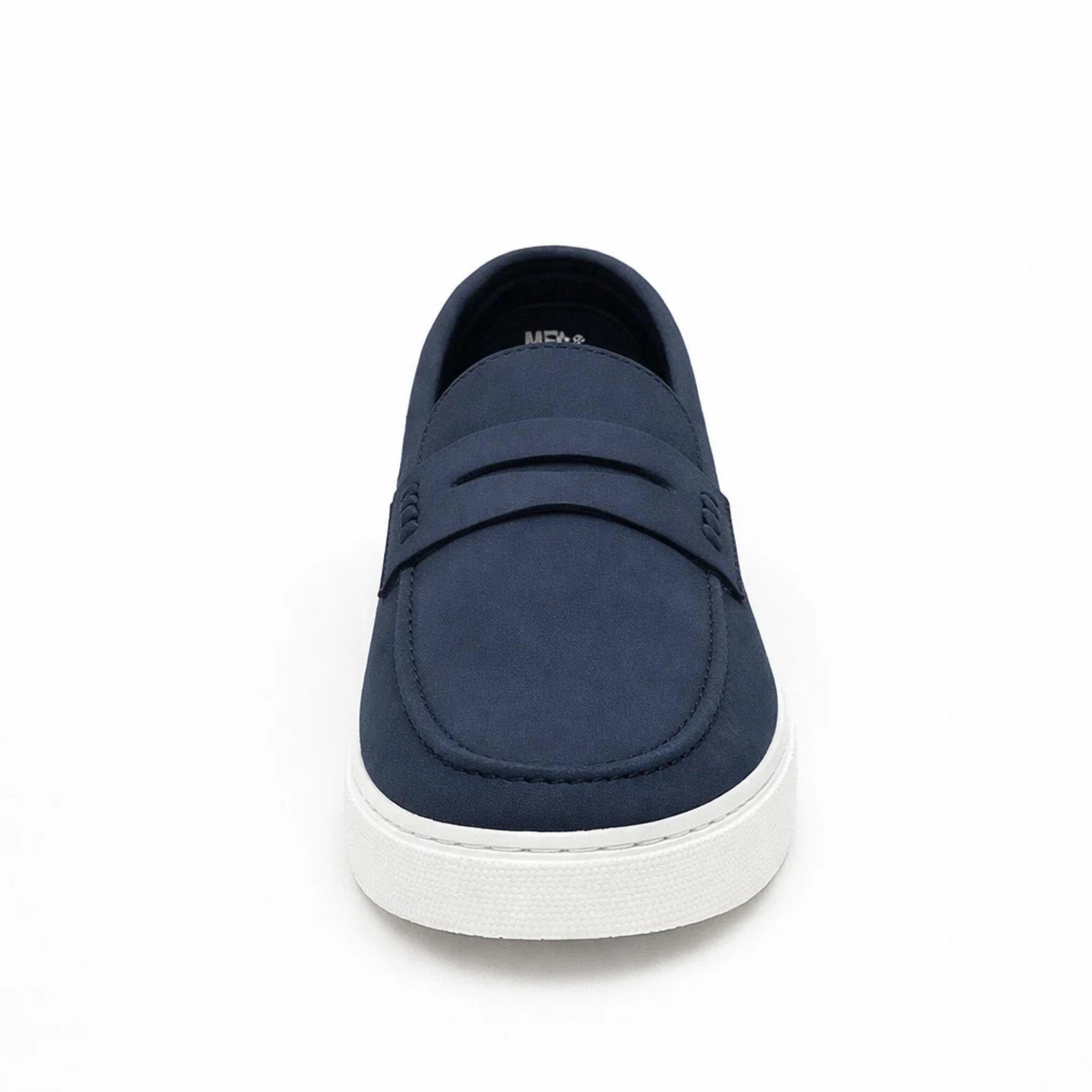 Navy - Brave Soul - Brave Soul Mens navy loafer - 3