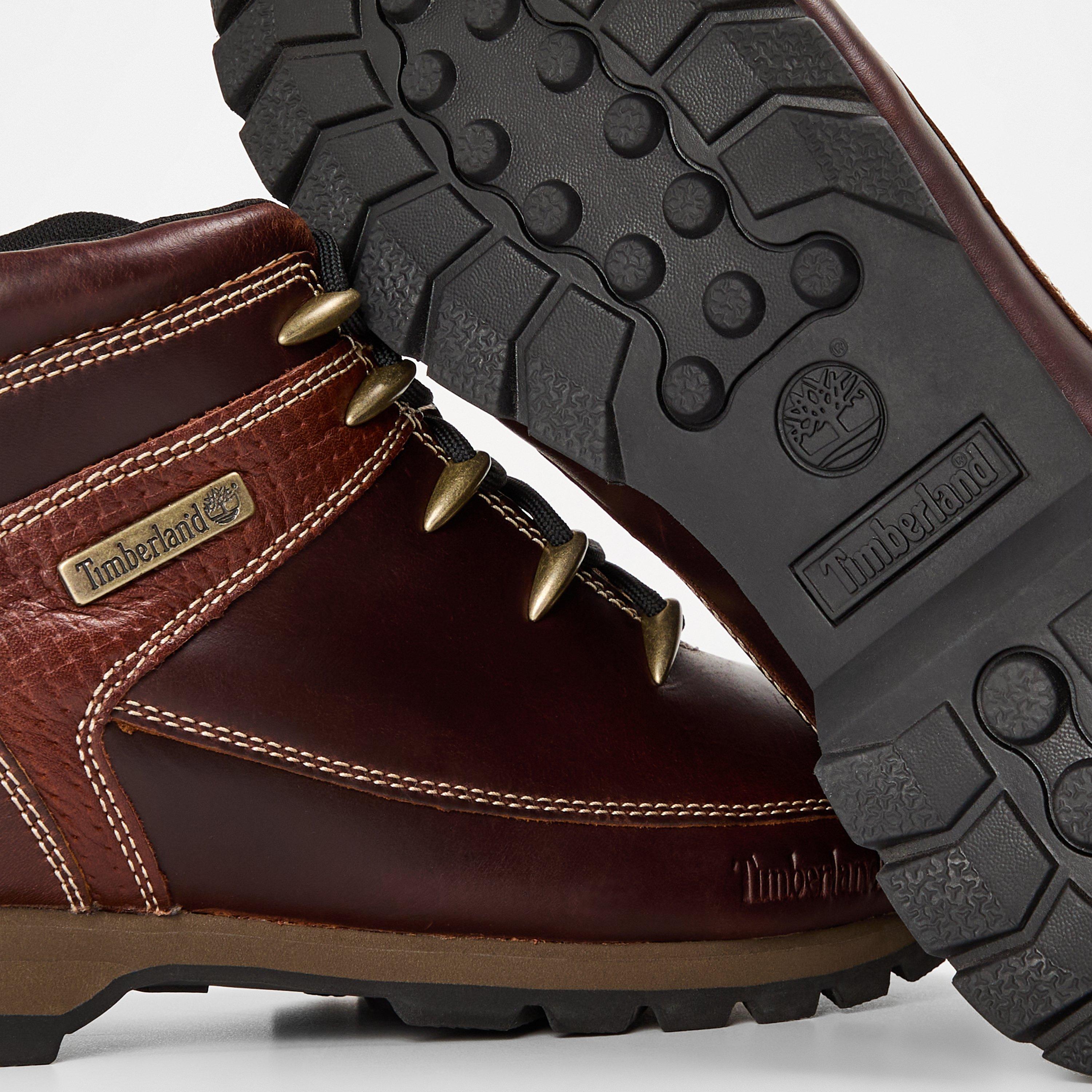 Med Brown Black - Timberland - Men's Brooklyn Waterproof Hiker Rugged Boots - 5