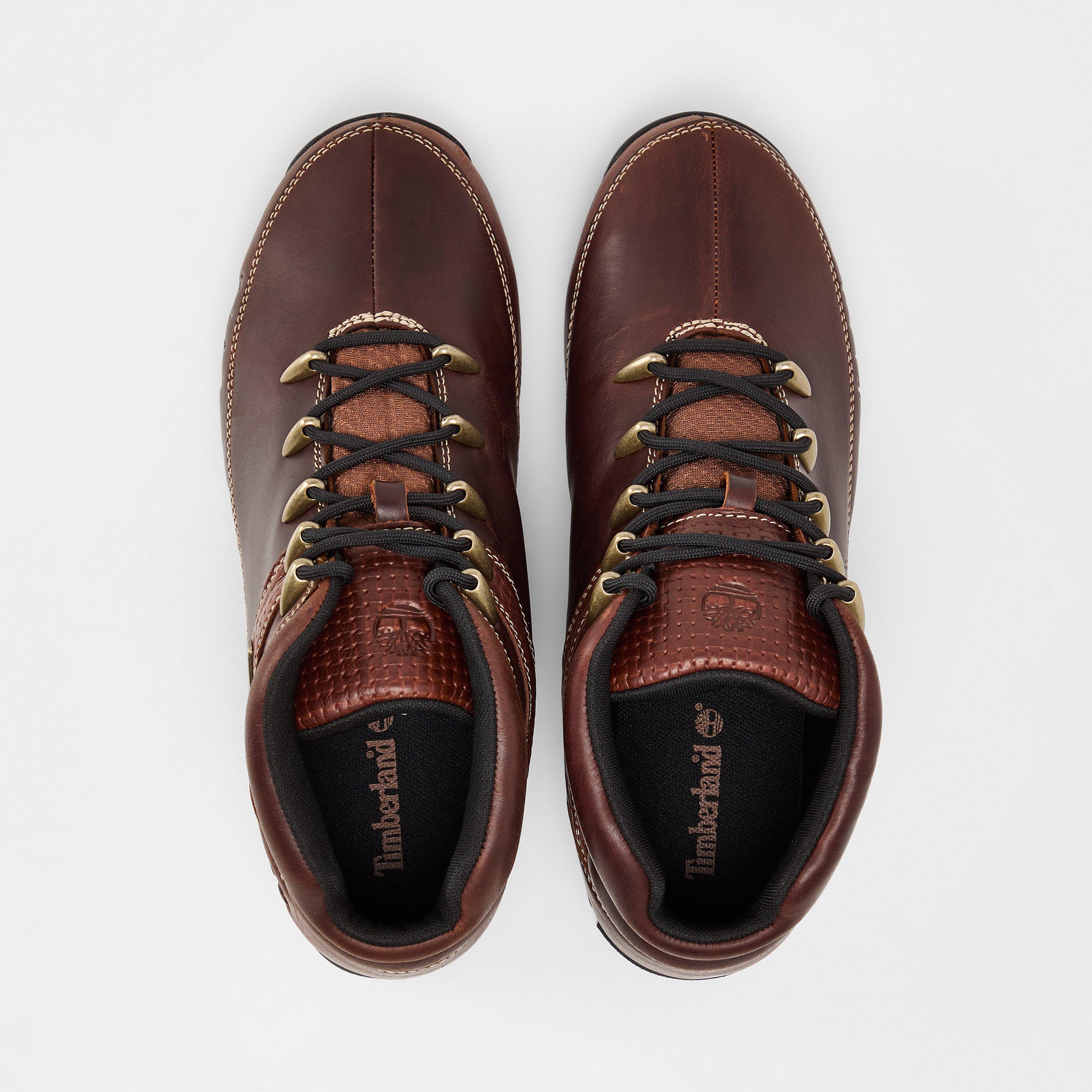 Med Brown Black - Timberland - Men's Brooklyn Waterproof Hiker Rugged Boots - 6