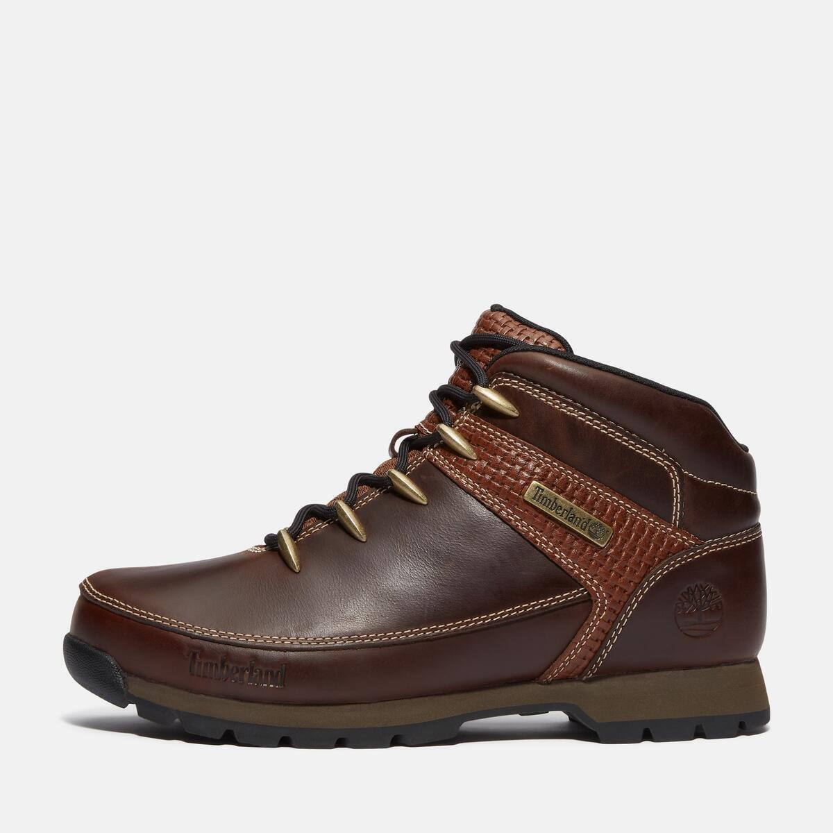 Med Brown Black - Timberland - Men's Brooklyn Waterproof Hiker Rugged Boots - 8