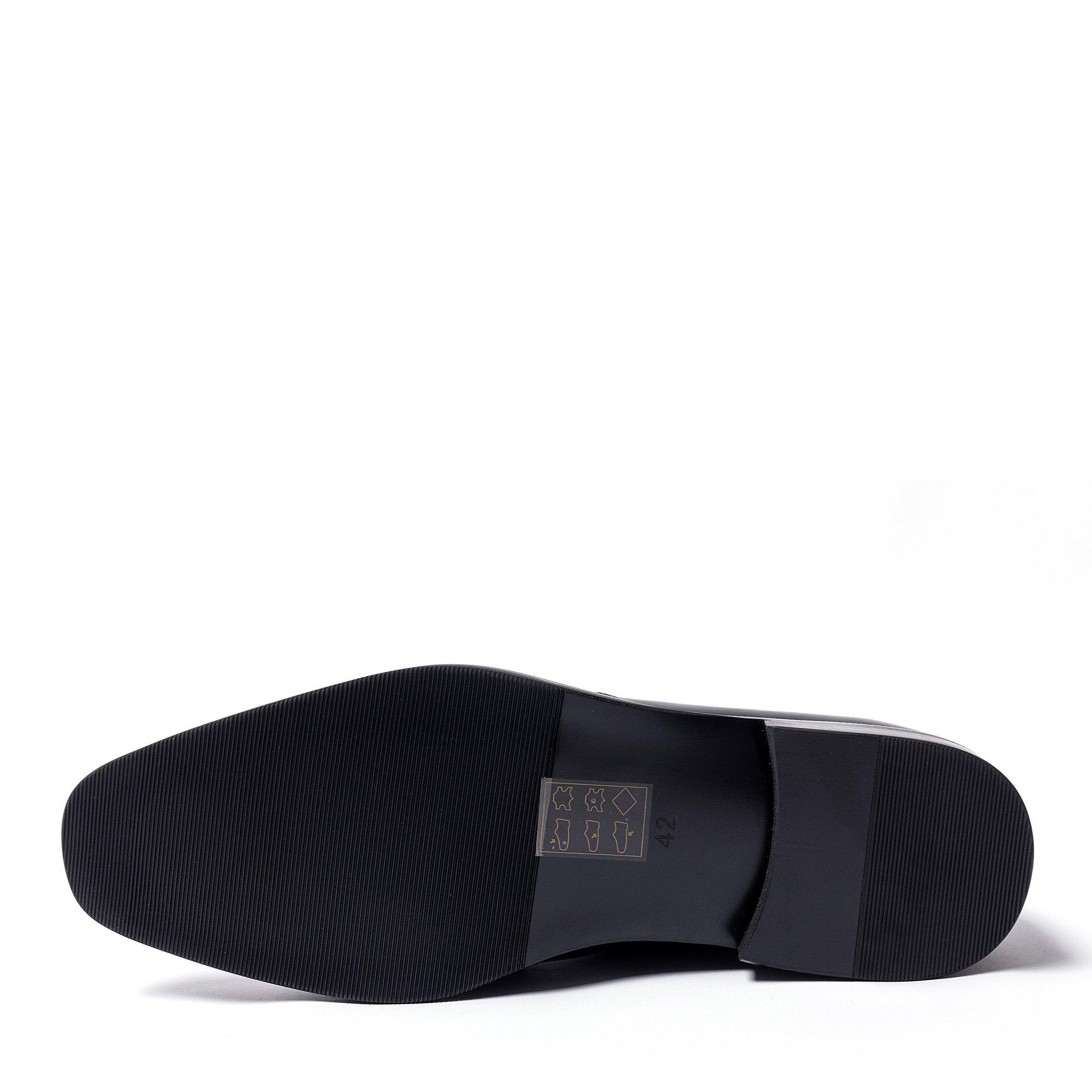 Zwart - Giorgio - Men Brogue Leather Oxford Shoes - 5