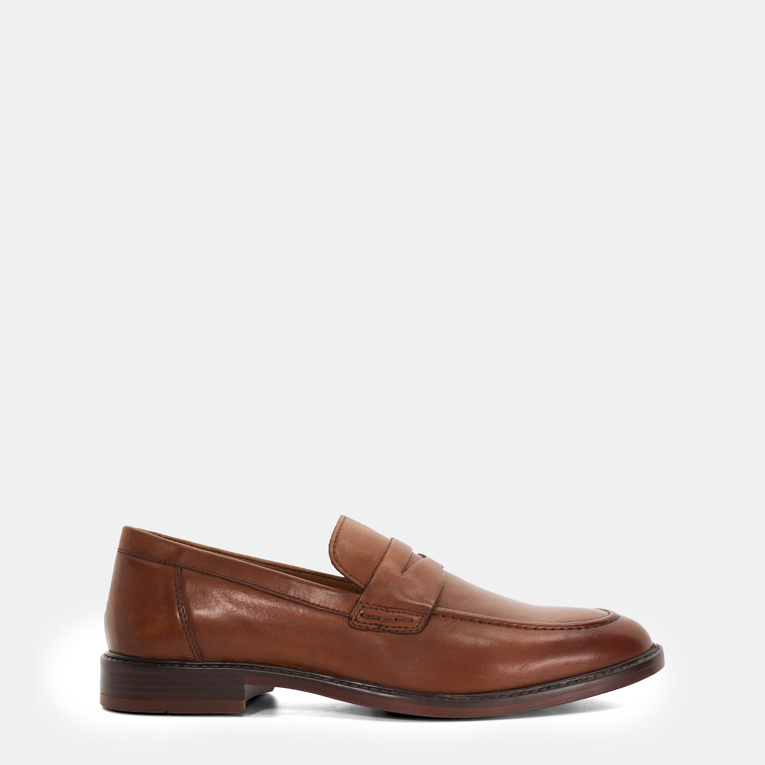 Dune London Men's Stanwood Leather Slip On Loafers - Tan Lthr - 10 (44)