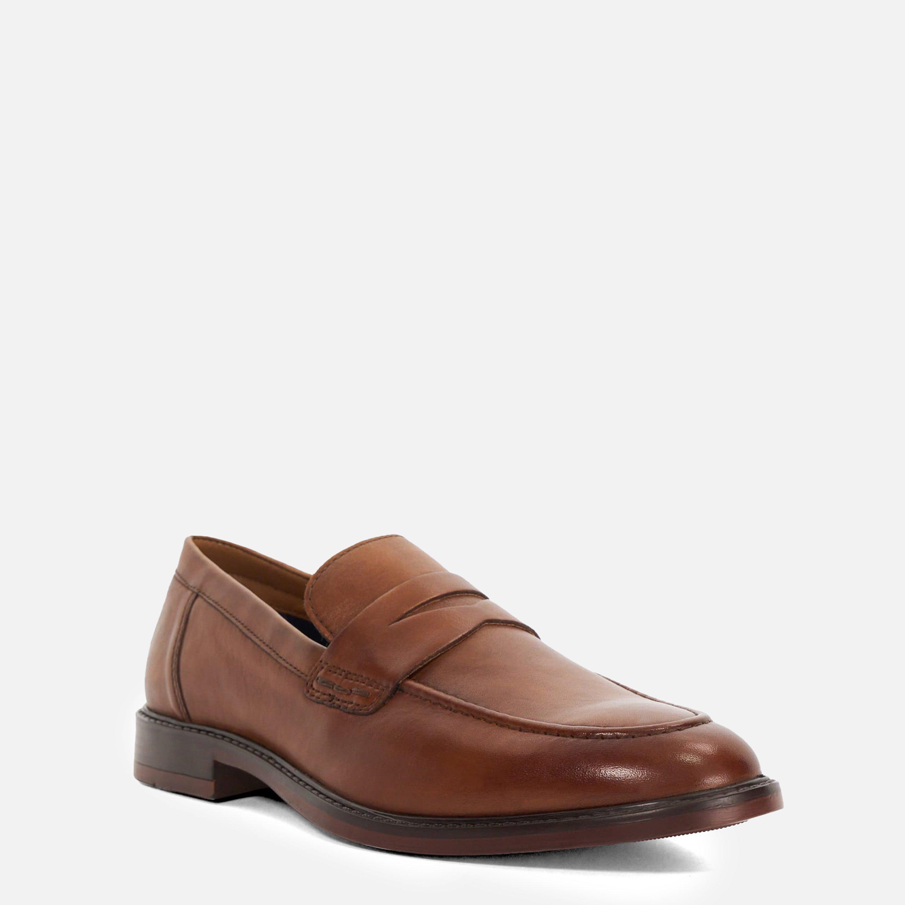 Tan Læder - Dune London - Men's Stanwood Loafers - 2