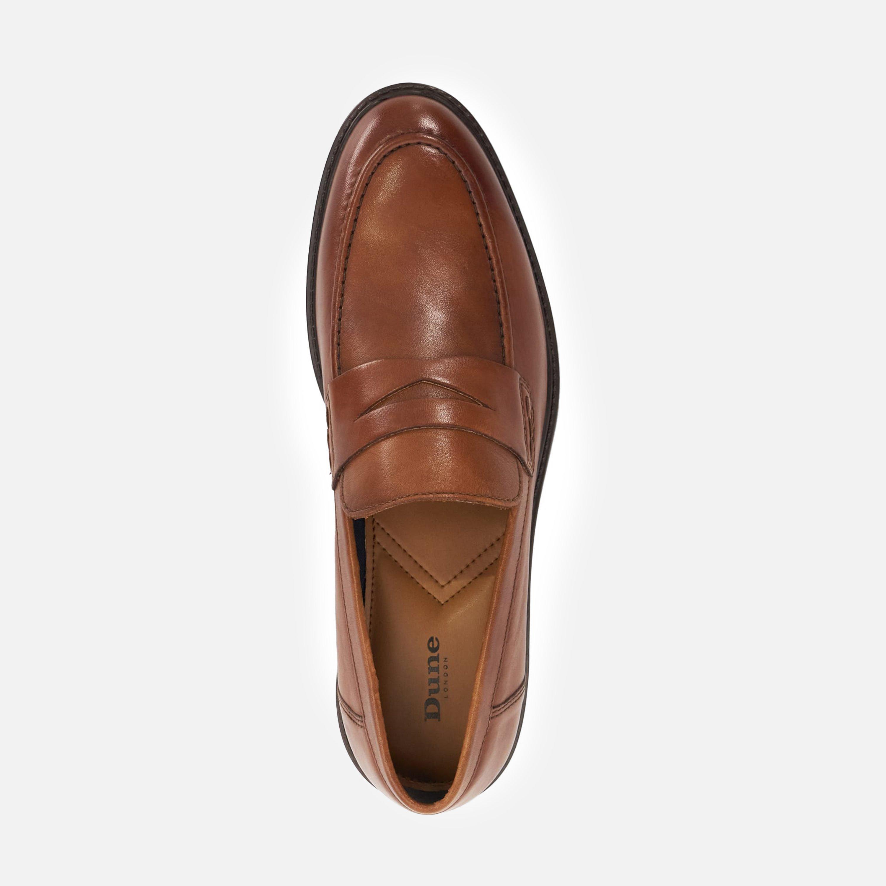 Tan Læder - Dune London - Men's Stanwood Loafers - 5