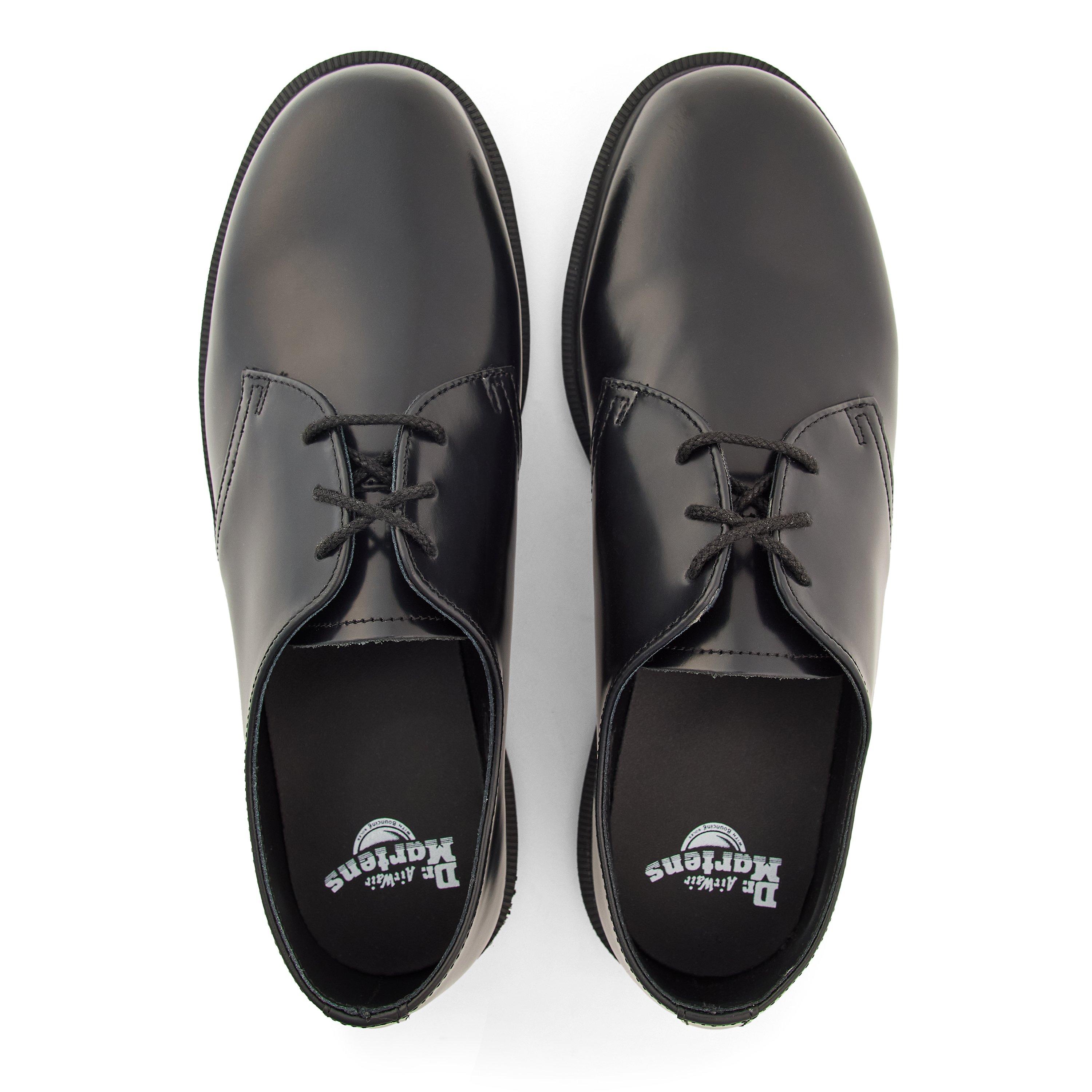 Black Polished - Dr Martens - Men's Boat Shoes - 5