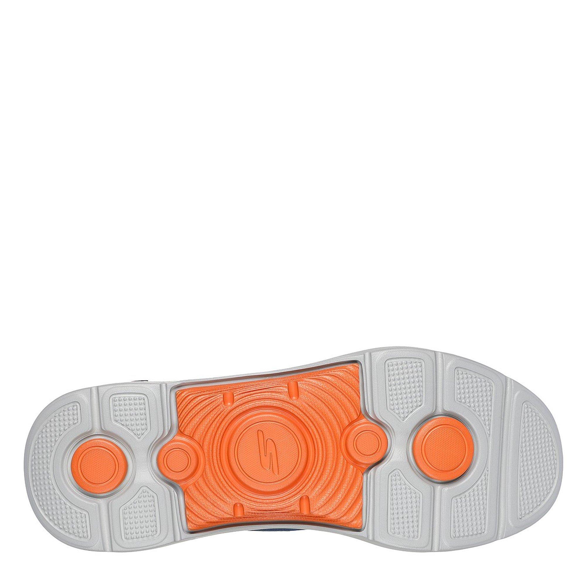 Navy/Orange - Skechers - Go Walk Arch Fit Slip On Runners - 4