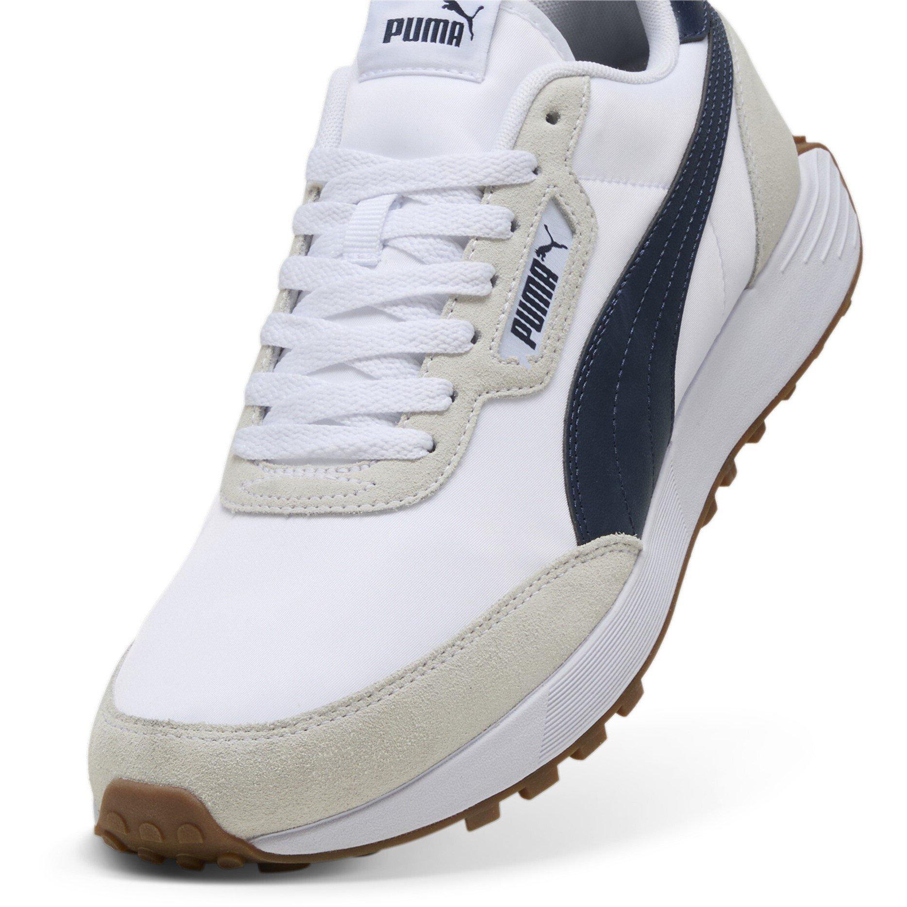 Wit/Marineblauw - Puma - Men's Runtamed Lugged Classic Low-Top Trainers - 6