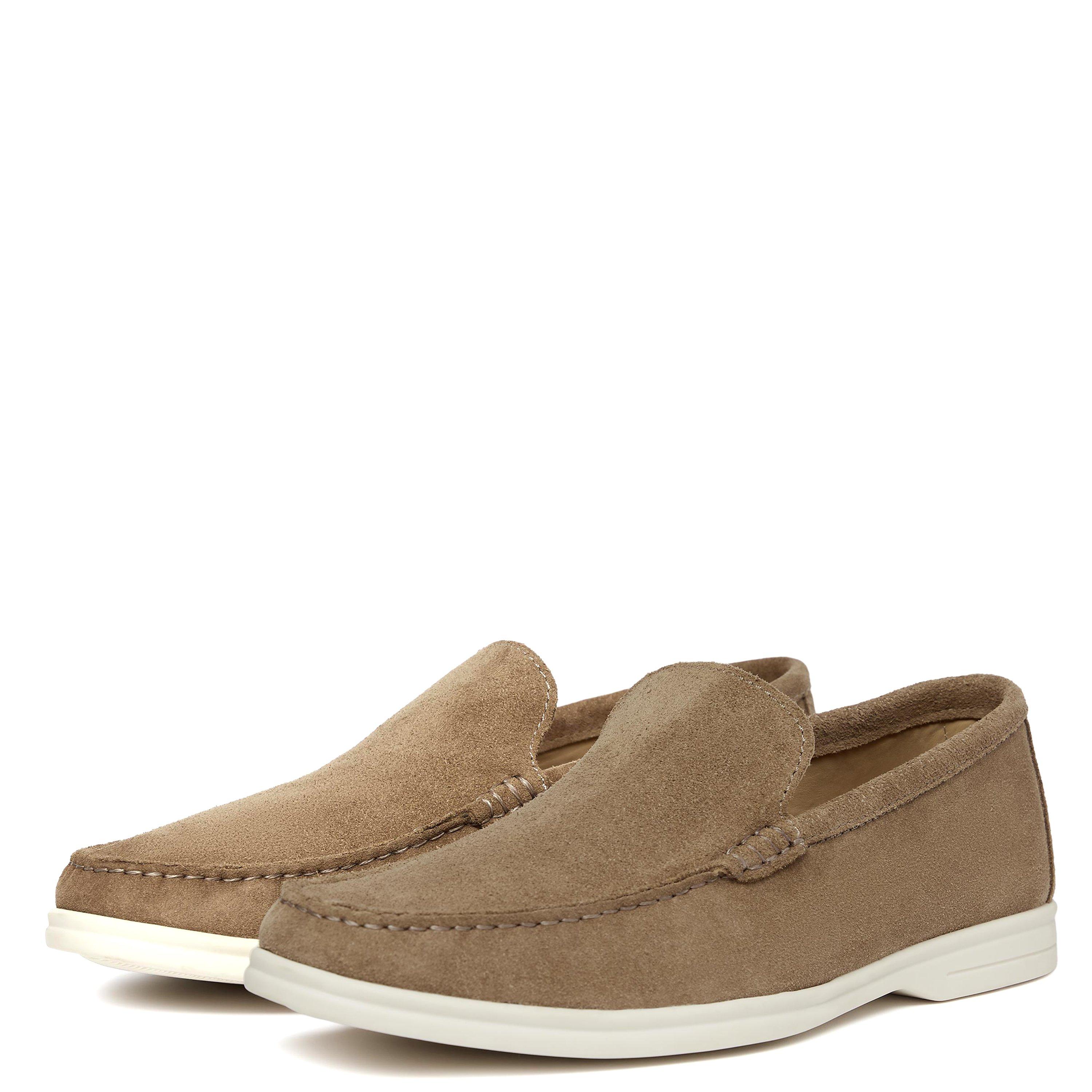 Taupe - Oliver Sweeney - Alicante Suede Loafers - 3