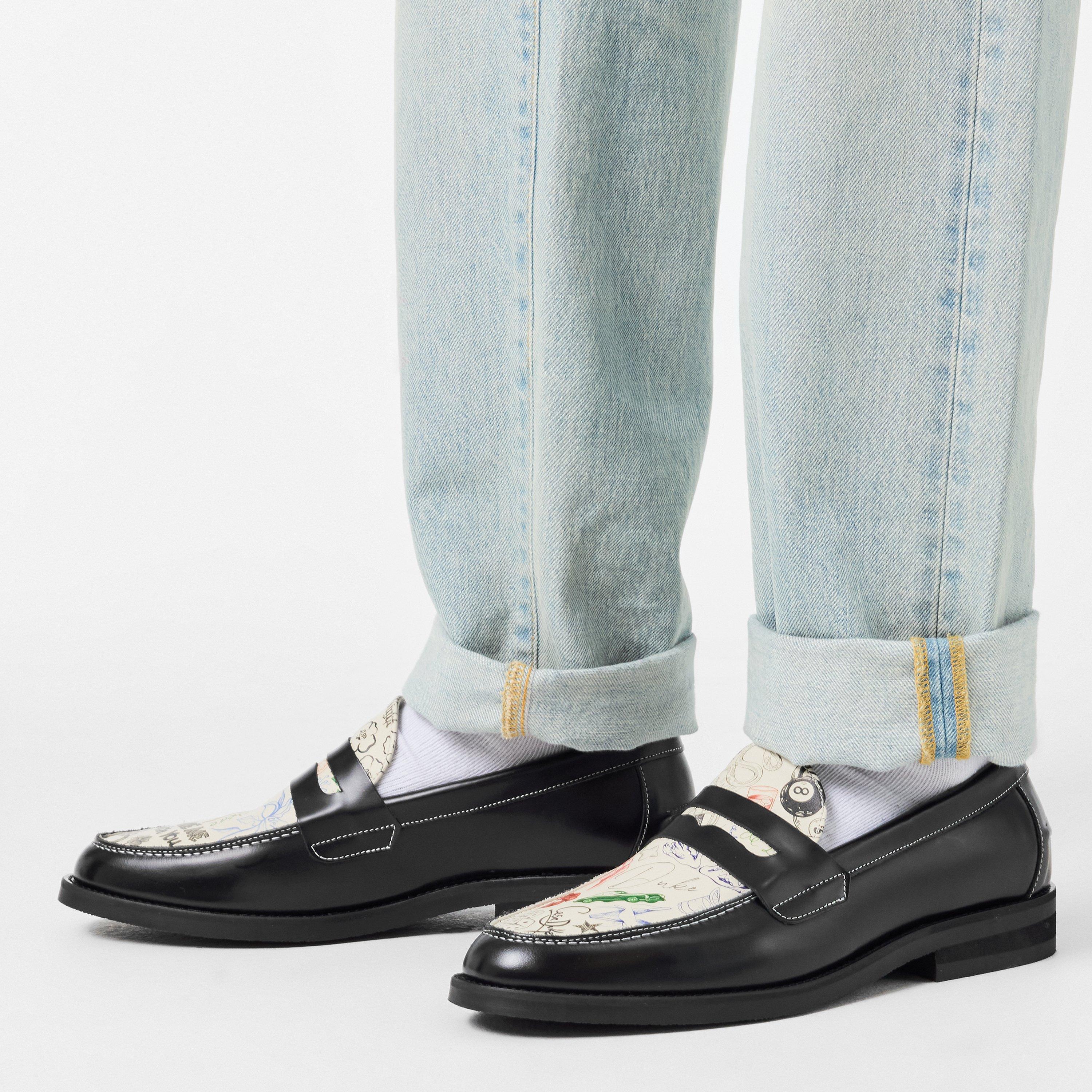 Black/White - Duke and Dexter - Men's Loafers - 3