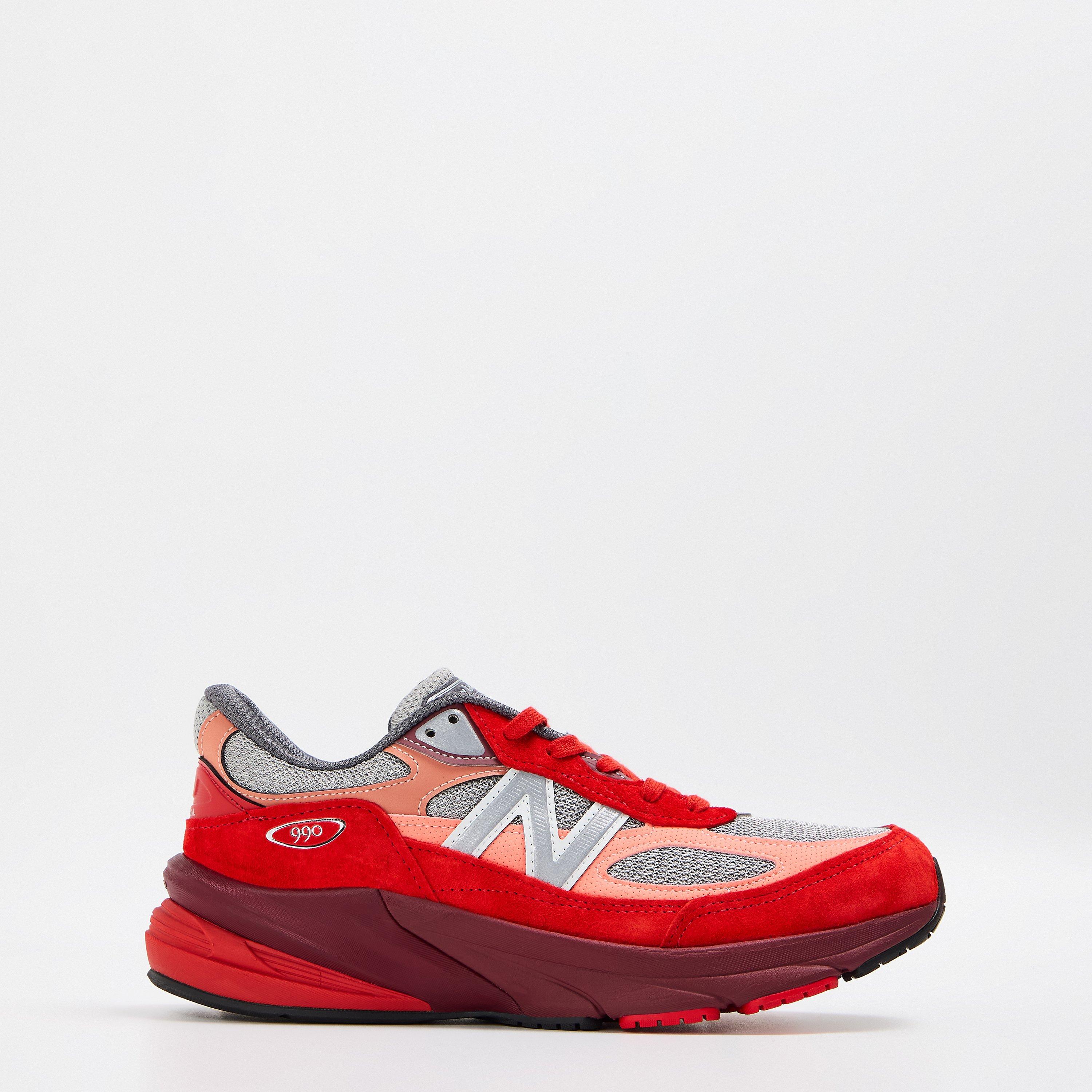 Red Grey - New Balance - NB 990v6 Womens - 1