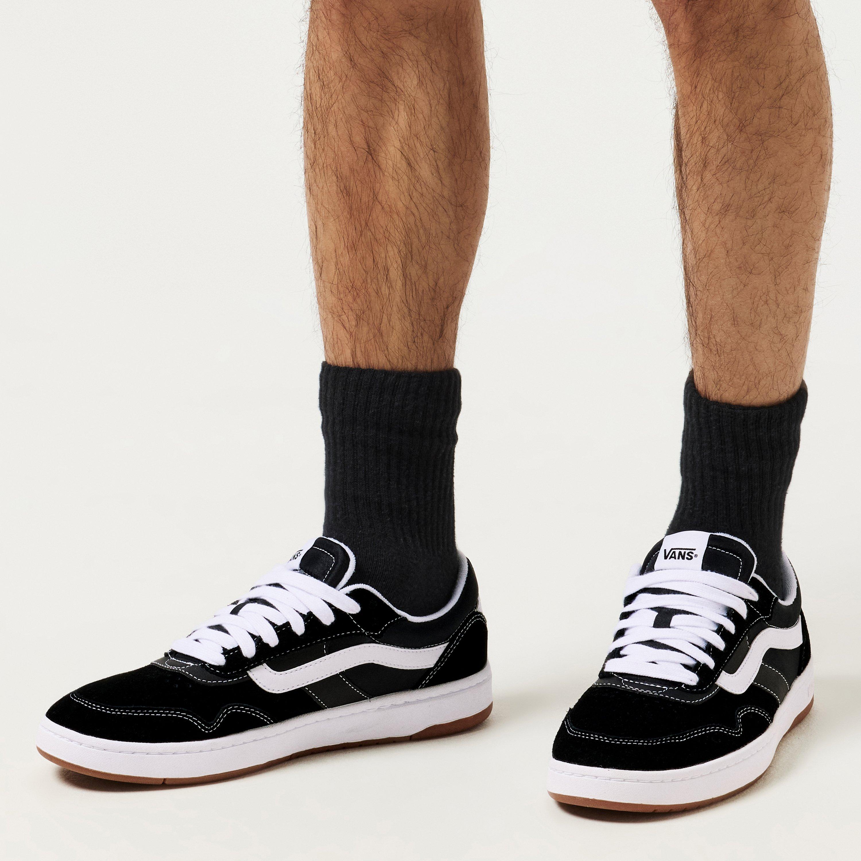 Black/white - Vans - Men's Cruze.0 Black Court Trainers - 2