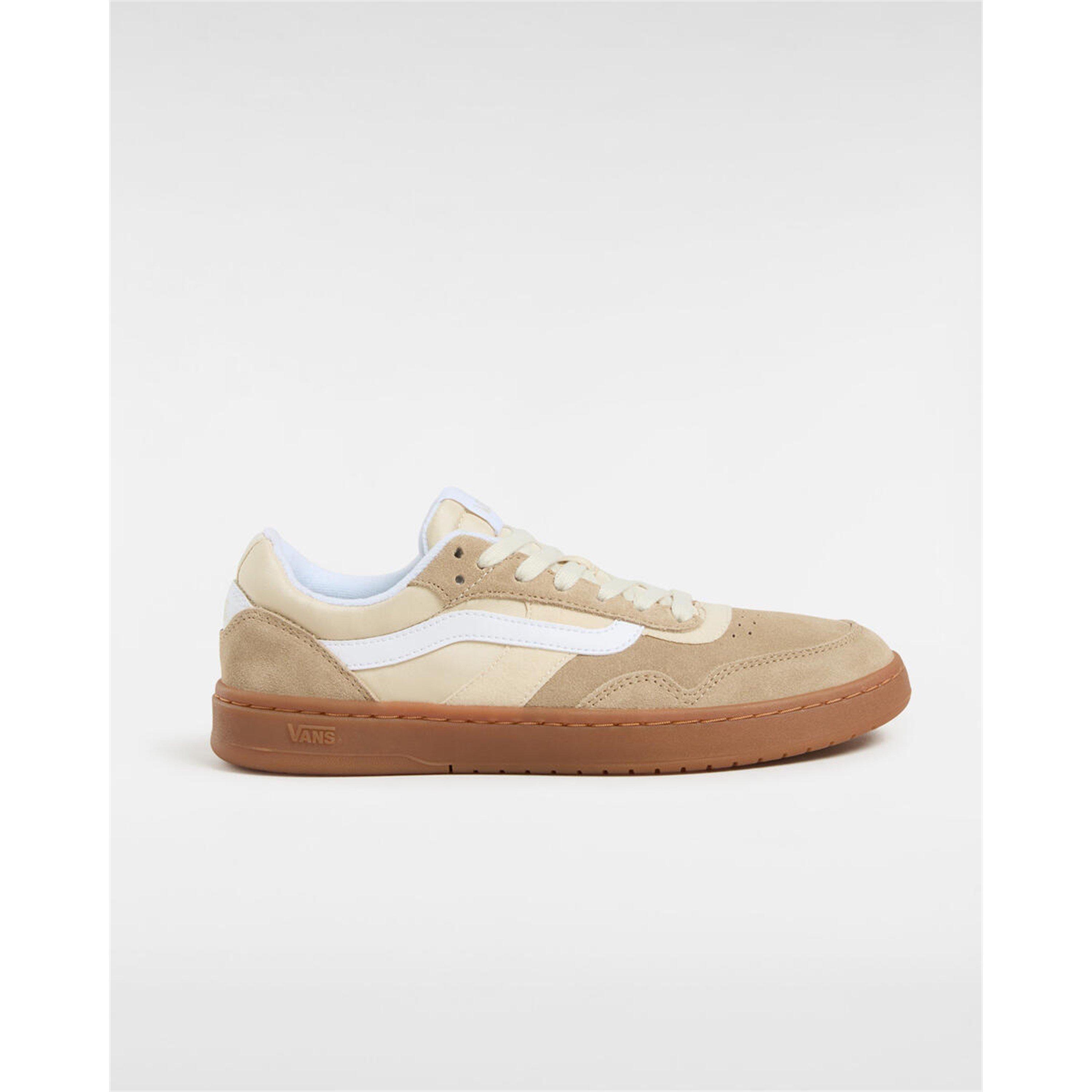 Khaki/Gum - Vans - Men's Cruze.0 Black Court Trainers - 1