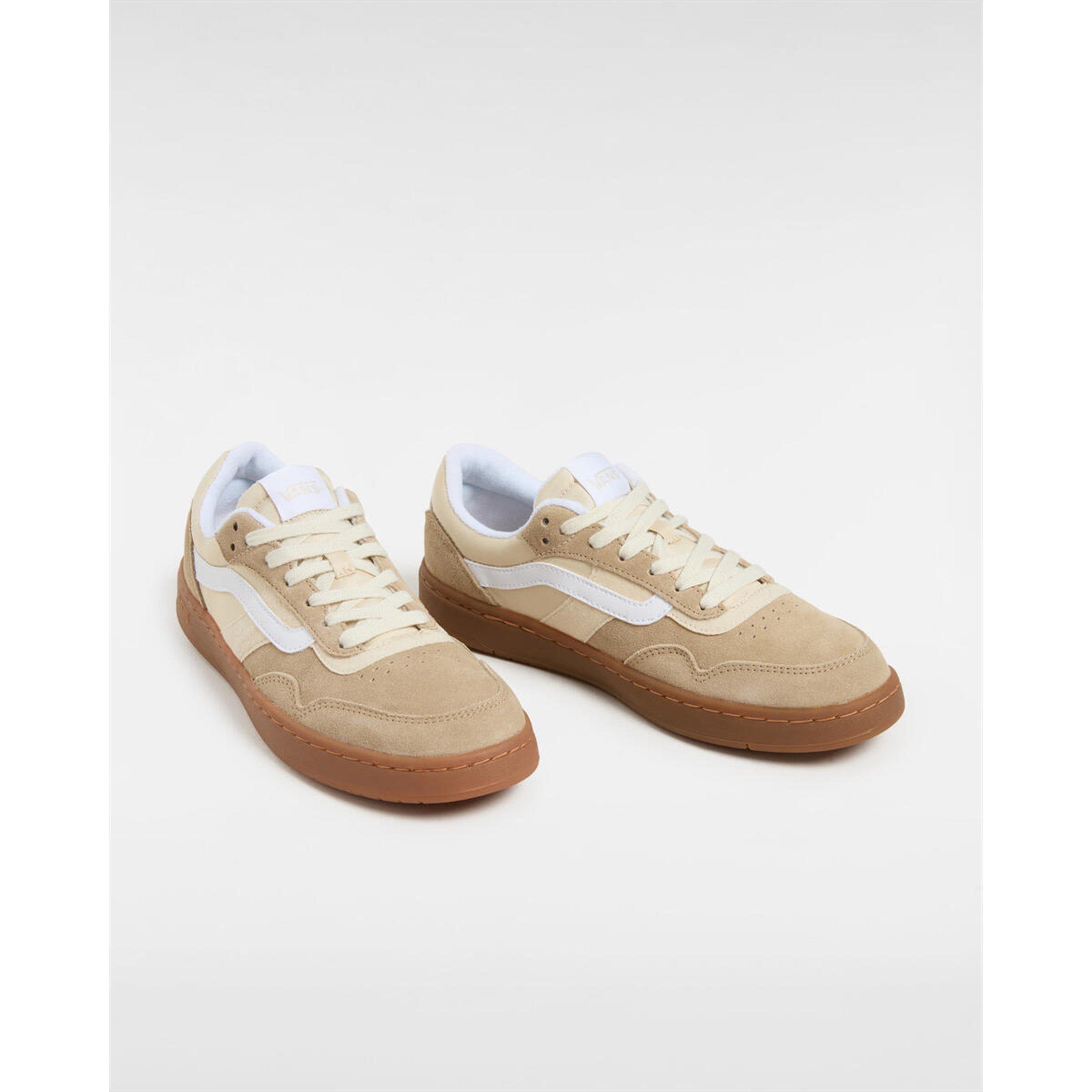 Khaki/Gum - Vans - Men's Cruze.0 Black Court Trainers - 2