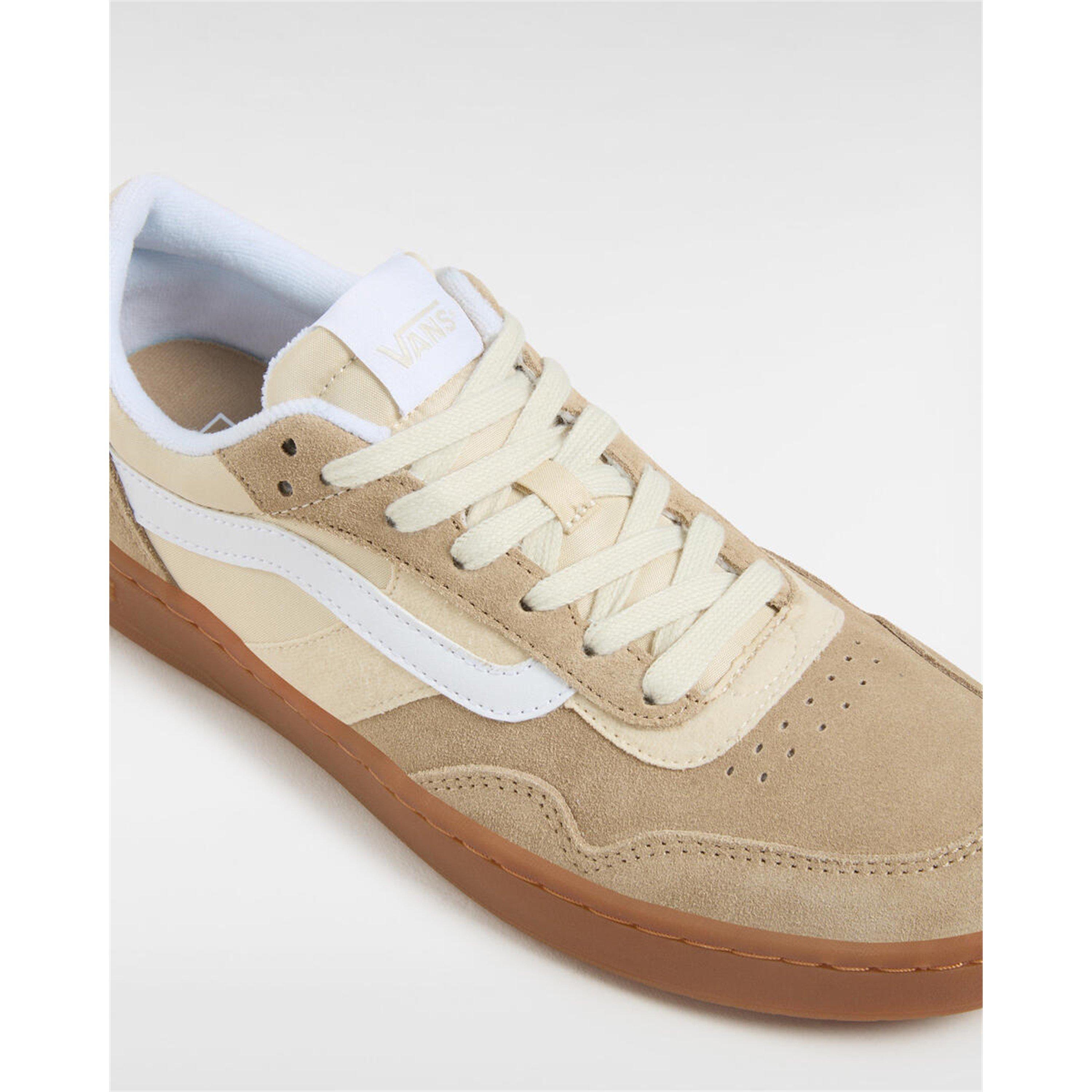 Khaki/Gum - Vans - Men's Cruze.0 Black Court Trainers - 4