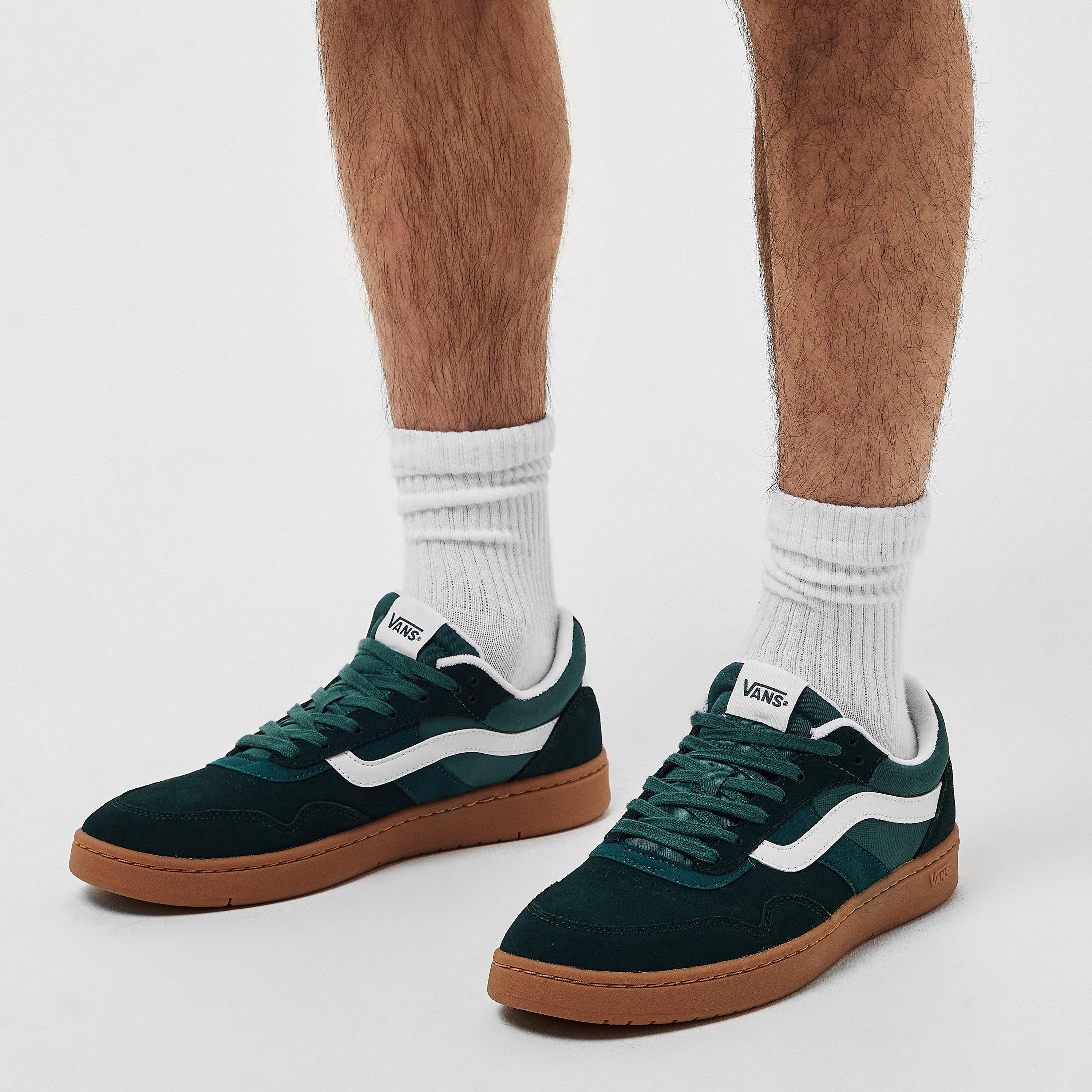 Green/Gum - Vans - Men's Cruze.0 Black Court Trainers - 3
