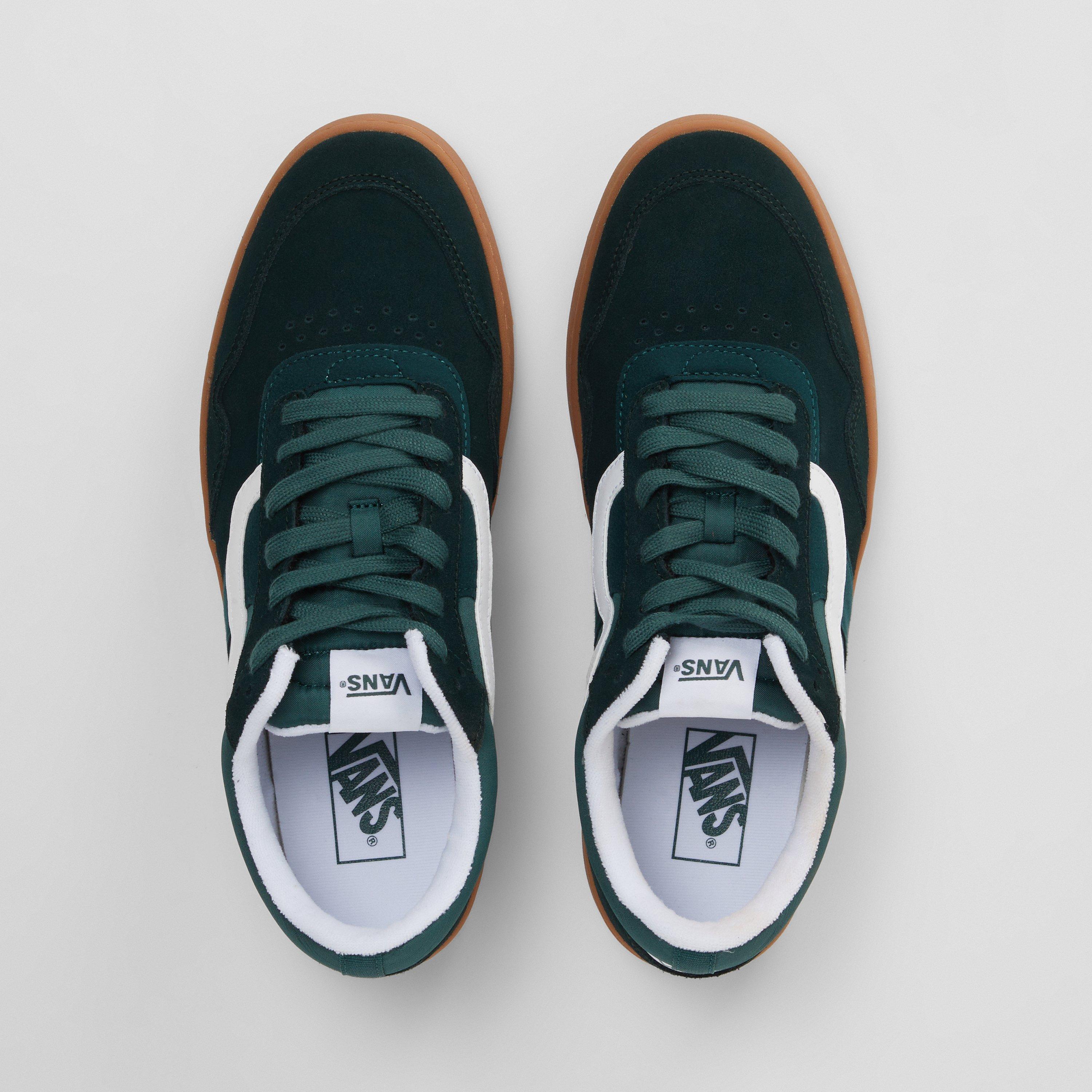 Green/Gum - Vans - Men's Cruze.0 Black Court Trainers - 5
