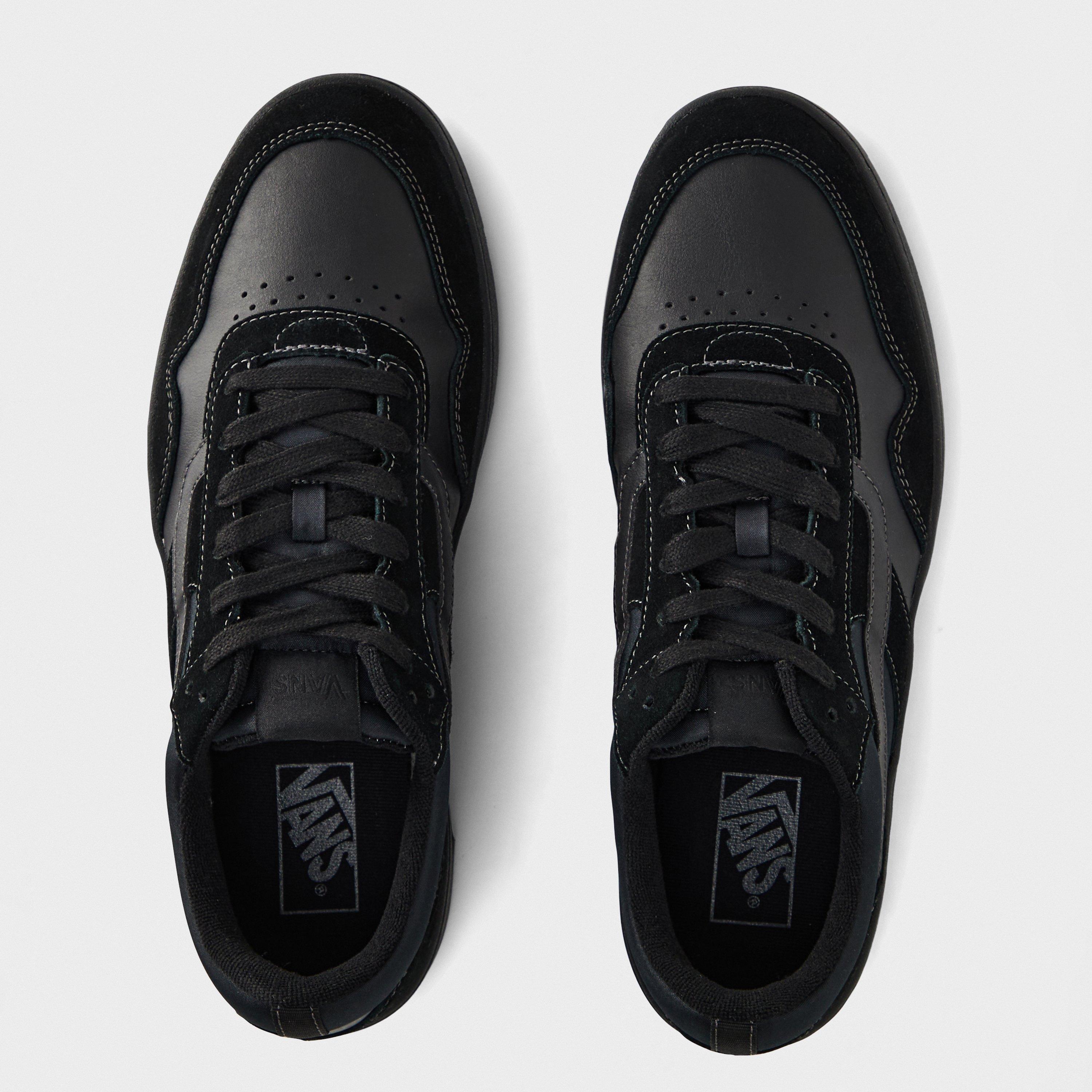 Black/Black - Vans - Men's Cruze.0 Black Court Trainers - 4