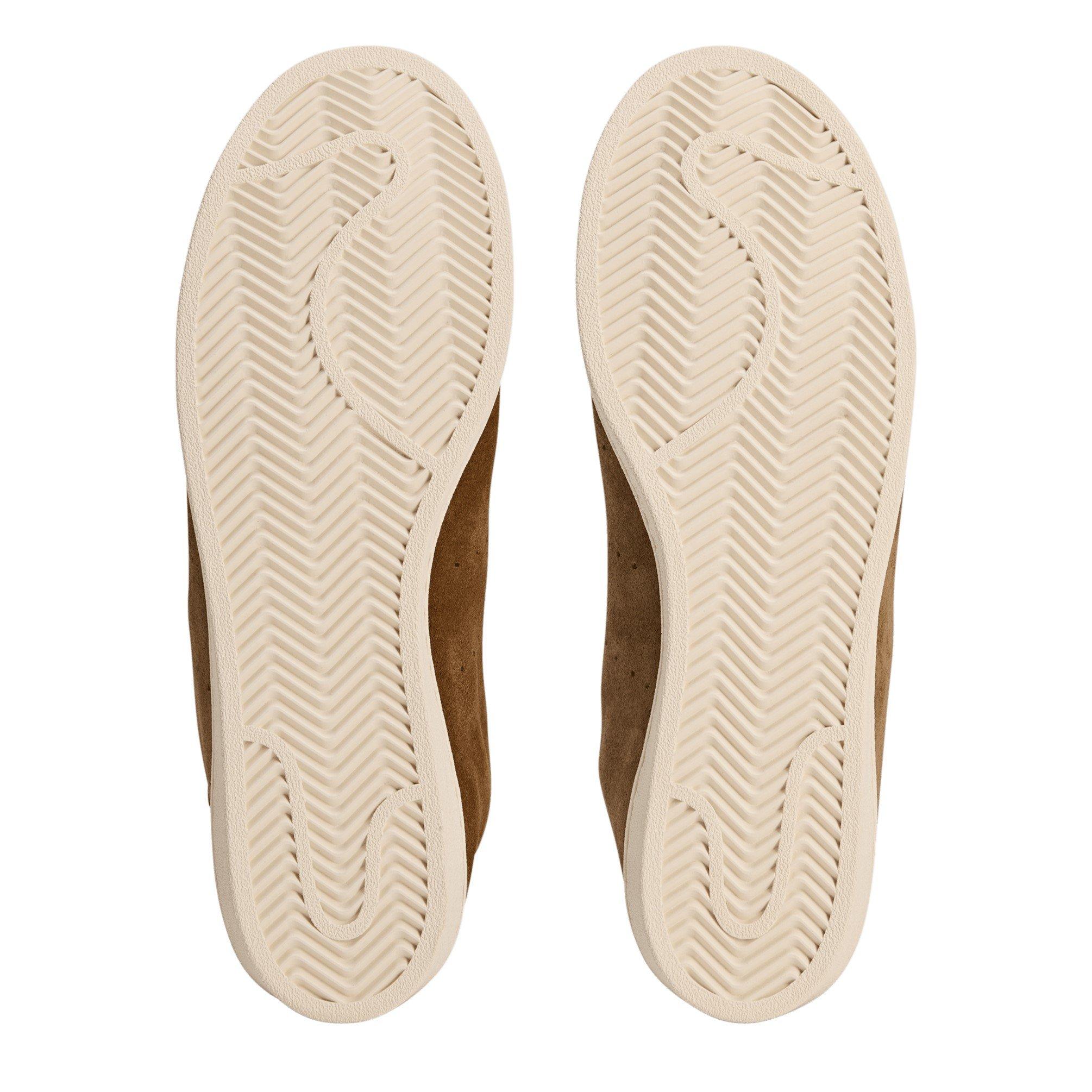 Brown/Chalk - adidas Originals - By Wales Bonner Superstar Shoes - 4