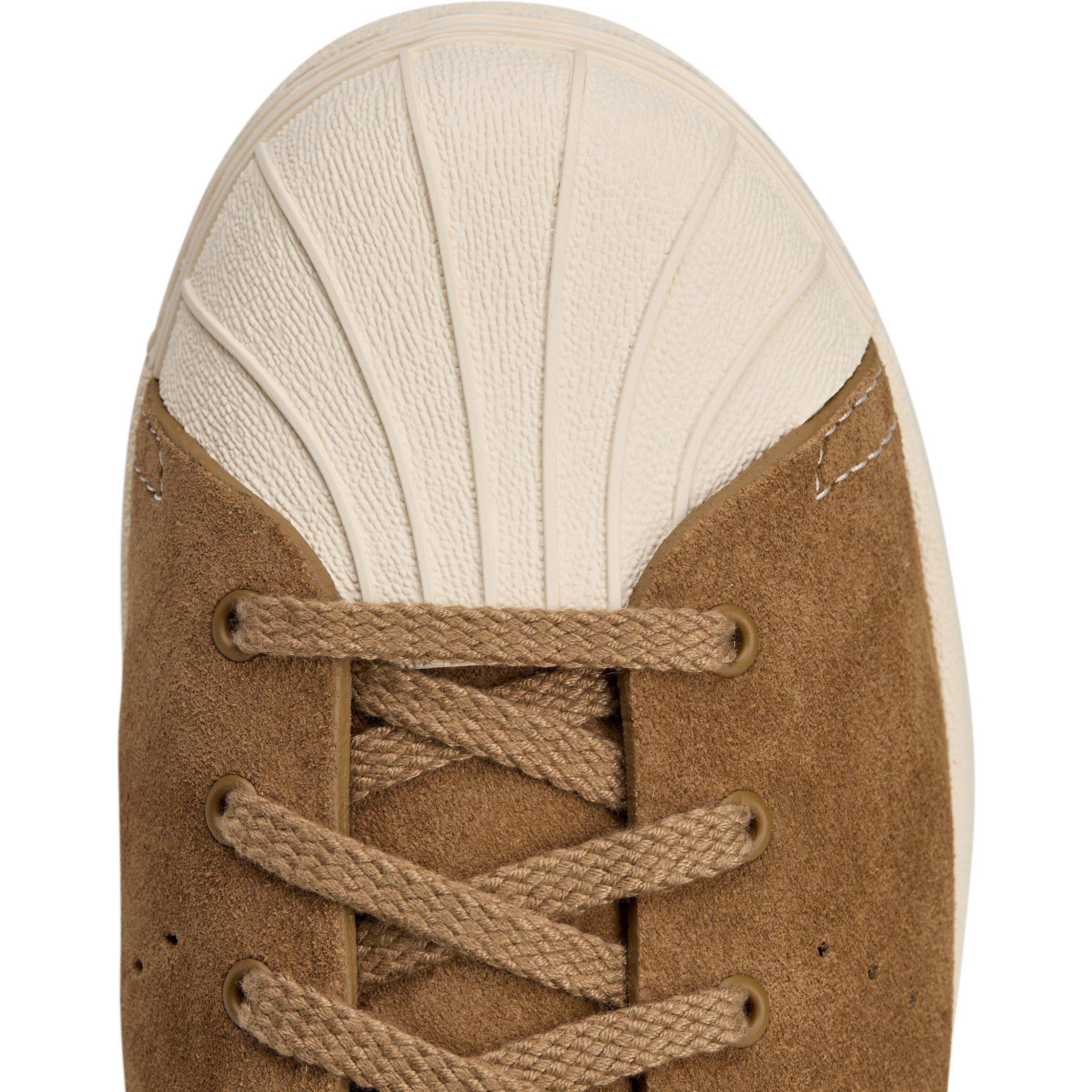 Brown/Chalk - adidas Originals - By Wales Bonner Superstar Shoes - 5