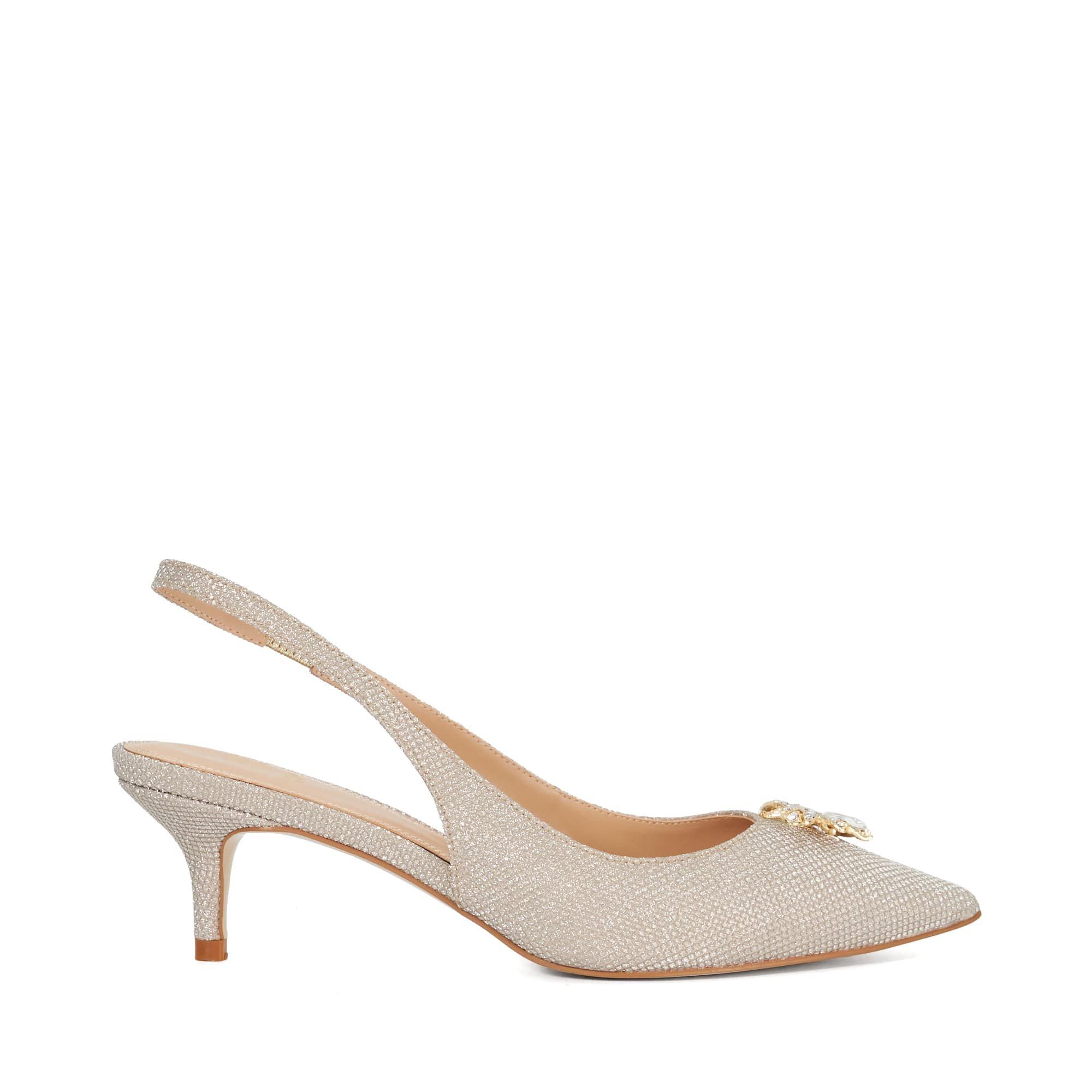 Gold - Dune London - Women's Cincia Medium Stiletto Heel Slingbacks - 1