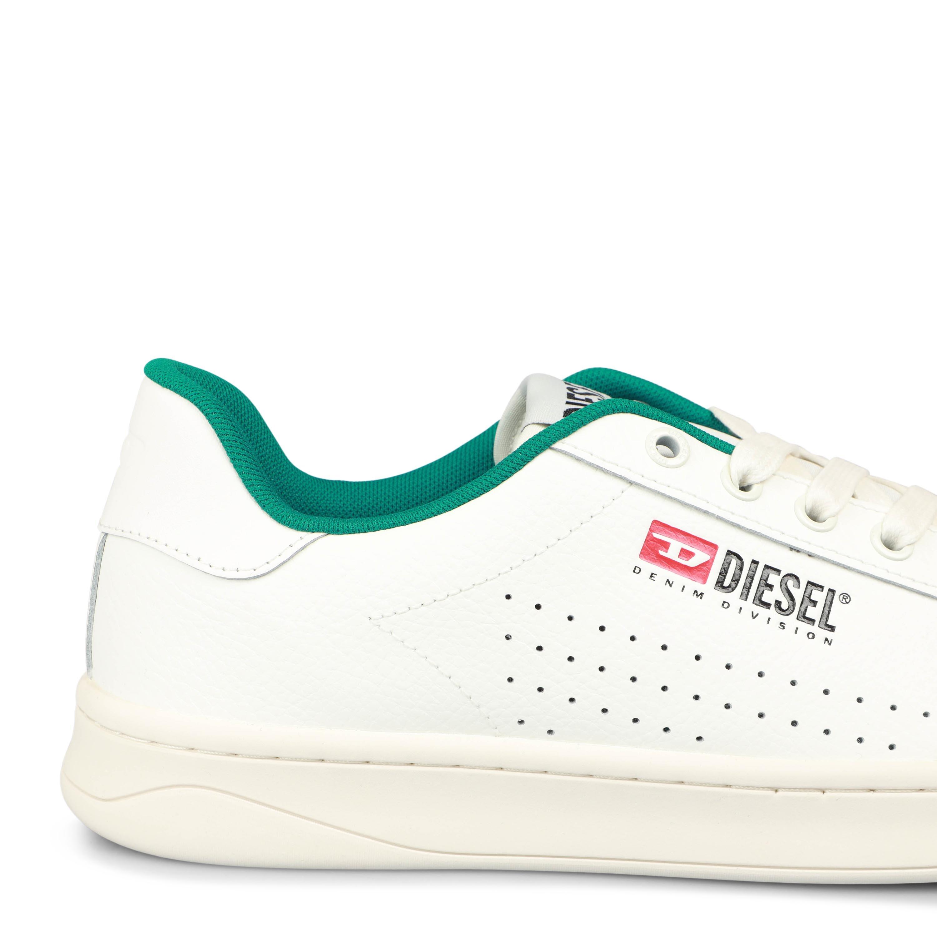 Egret/Cadmium - Diesel - Men's S-Athene Vintage Low-Top Trainers - 4