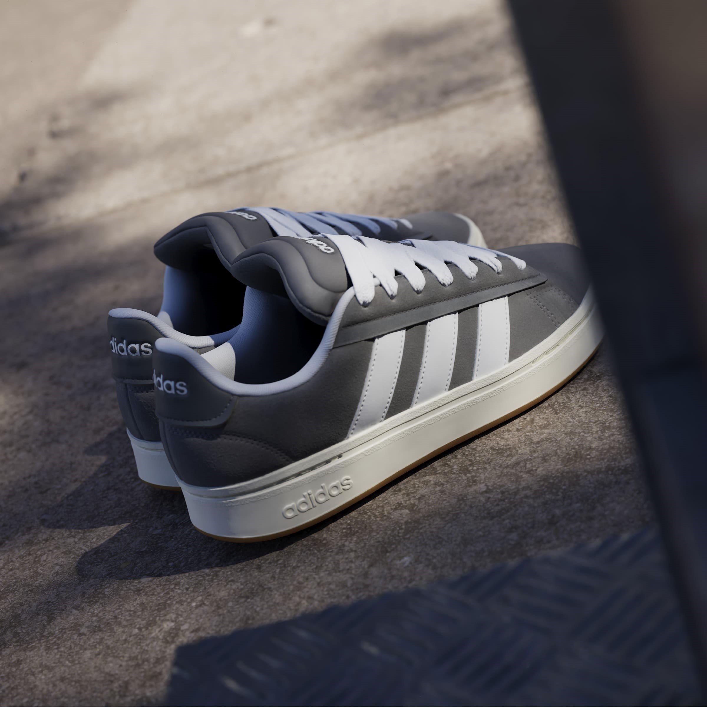 GryFour/OffWht - adidas - Grand Court Alpha Mens Shoes - 12