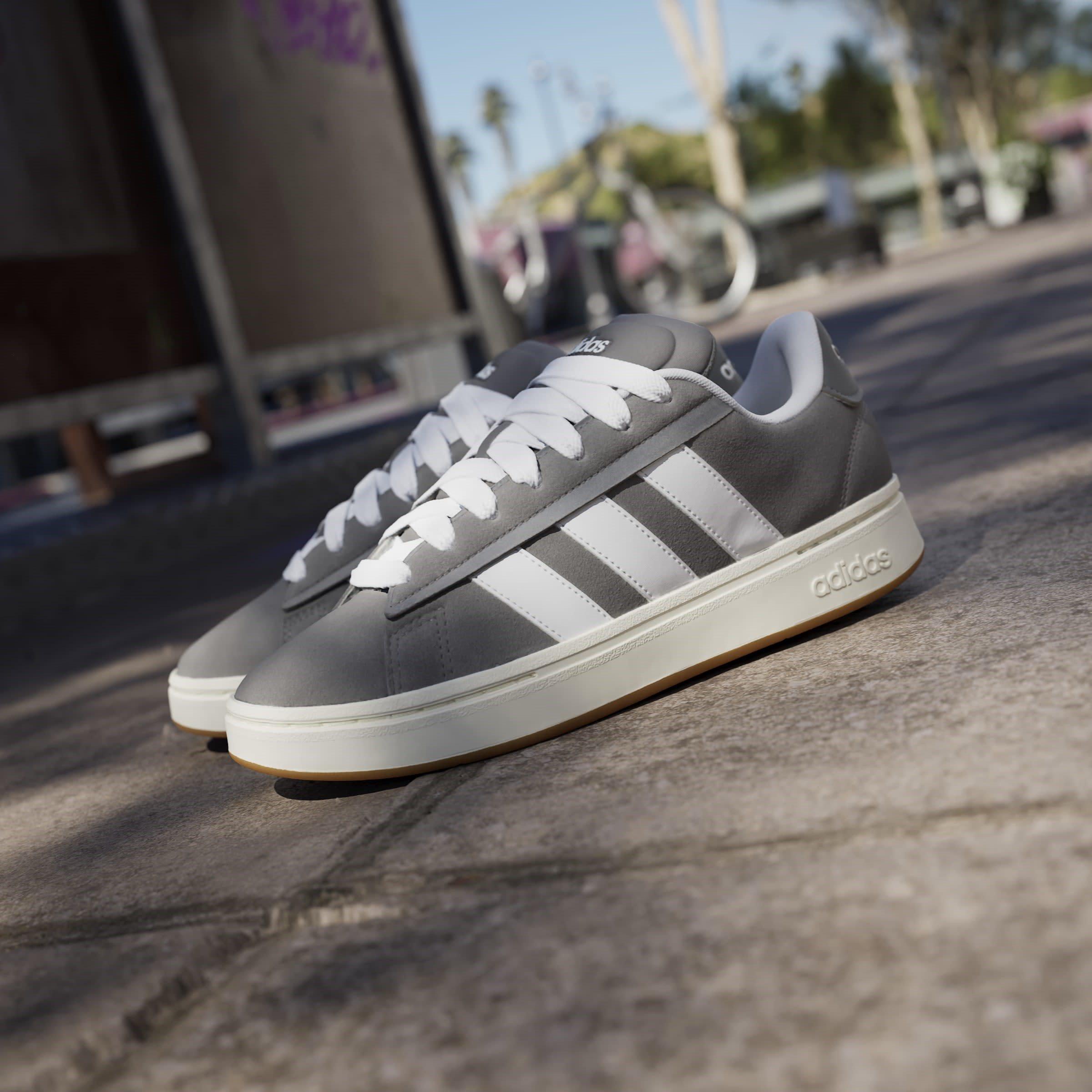 GryFour/OffWht - adidas - Grand Court Alpha Mens Shoes - 14