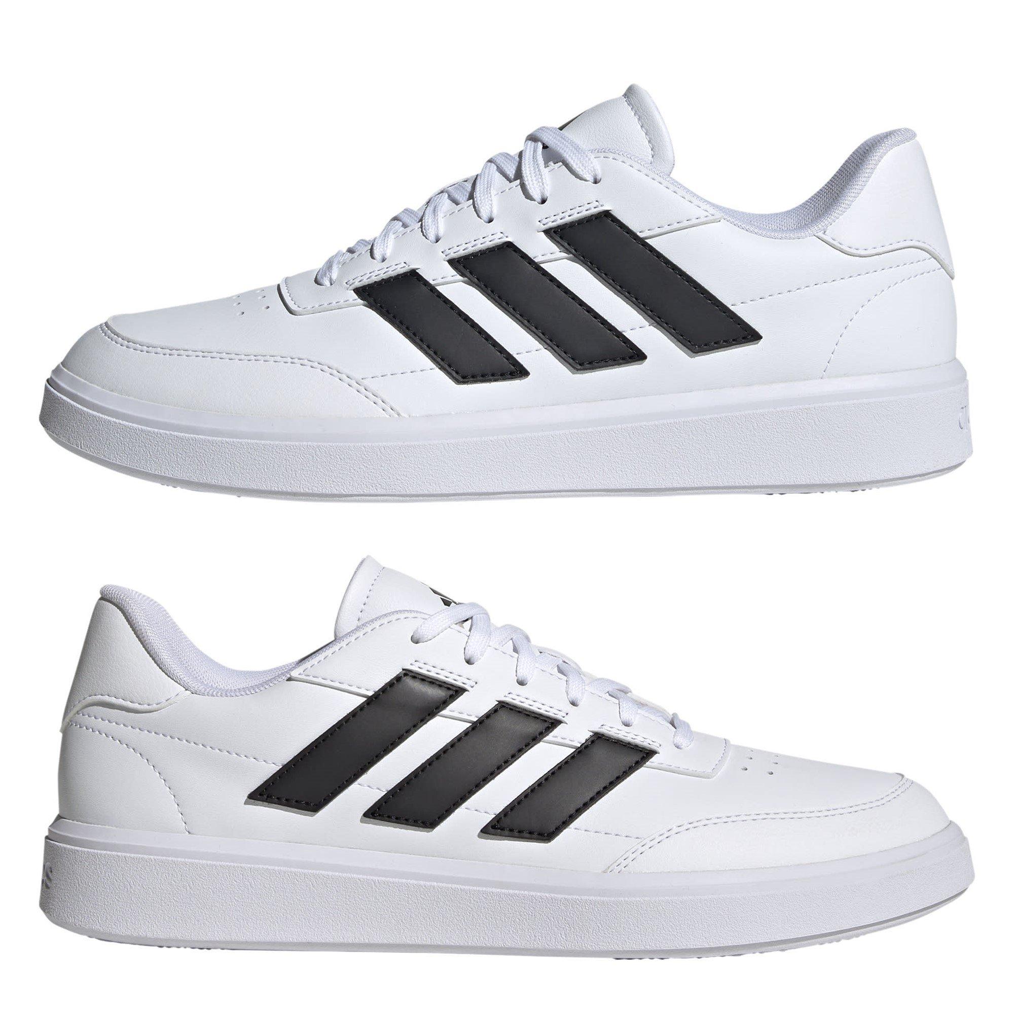 Ftwr Wit/Blk - adidas - Courtblock Mens Trainers - 9
